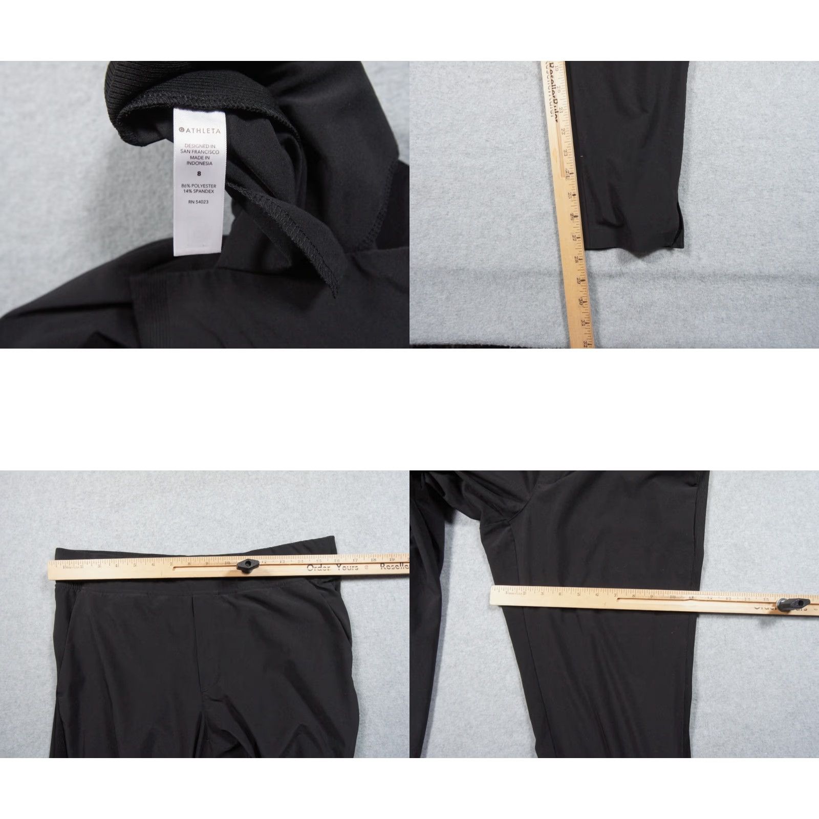 Athleta Athleta Pants Women 8 Black Brooklyn Ankle Stretch Comfort Lightweight Casual Size 30" / US 8 / IT 44 - 8 Thumbnail