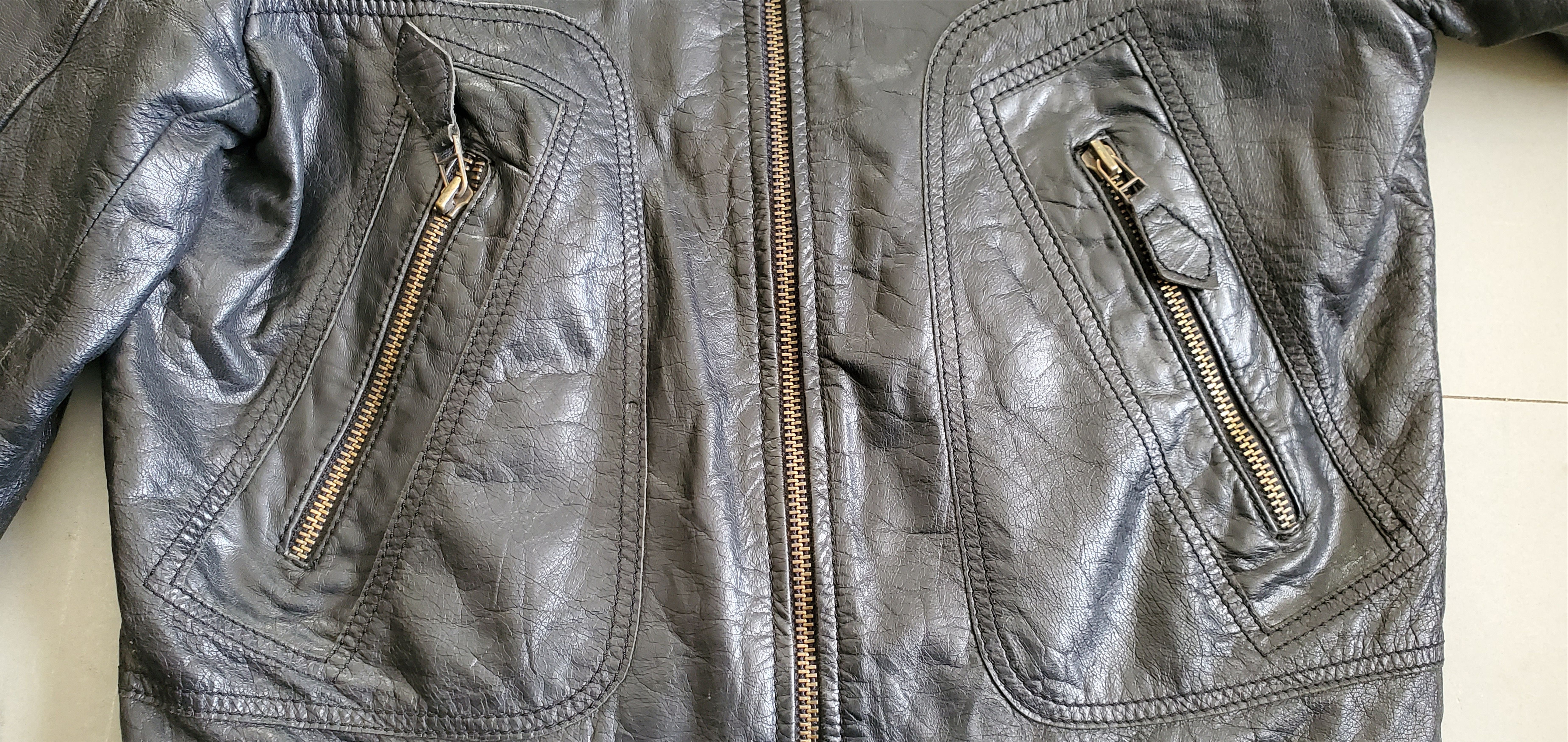 Belstaff BELSTAFF Black Leather Biker Jacket Size S / US 4 / IT 40 - 4 Thumbnail