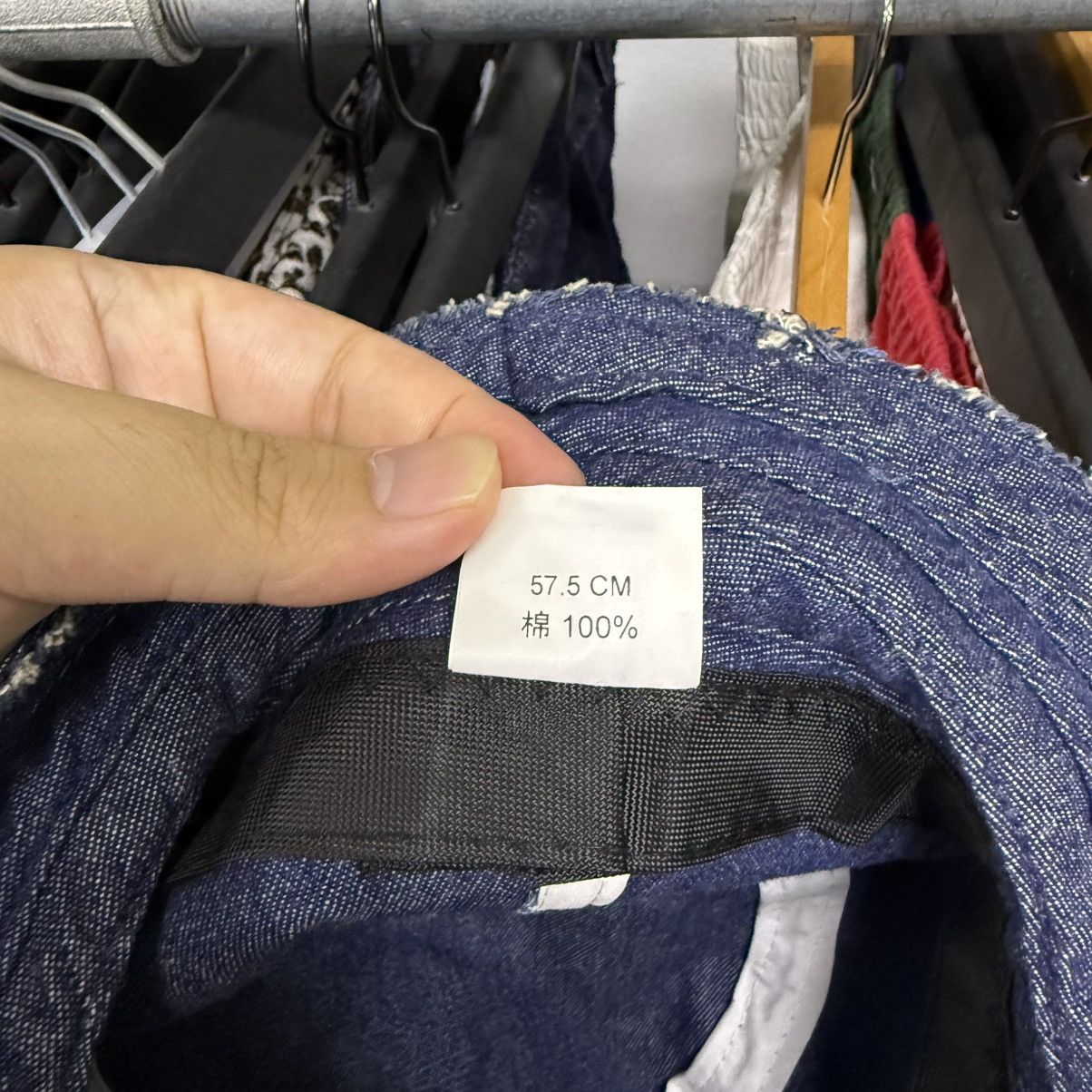 Hysteric Glamour Hysteric Glamour Hagi Inspired Frayed Denim Bucket Hat Size ONE SIZE - 5 Thumbnail