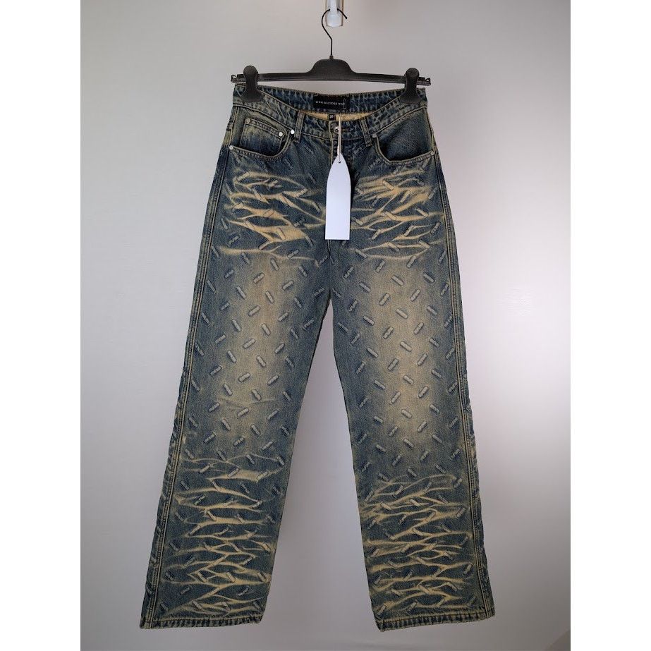 Who Decides War o1rshd1 Thread Plate Denim Jeans in Denim Size US 30 / EU 46 - 9 Thumbnail