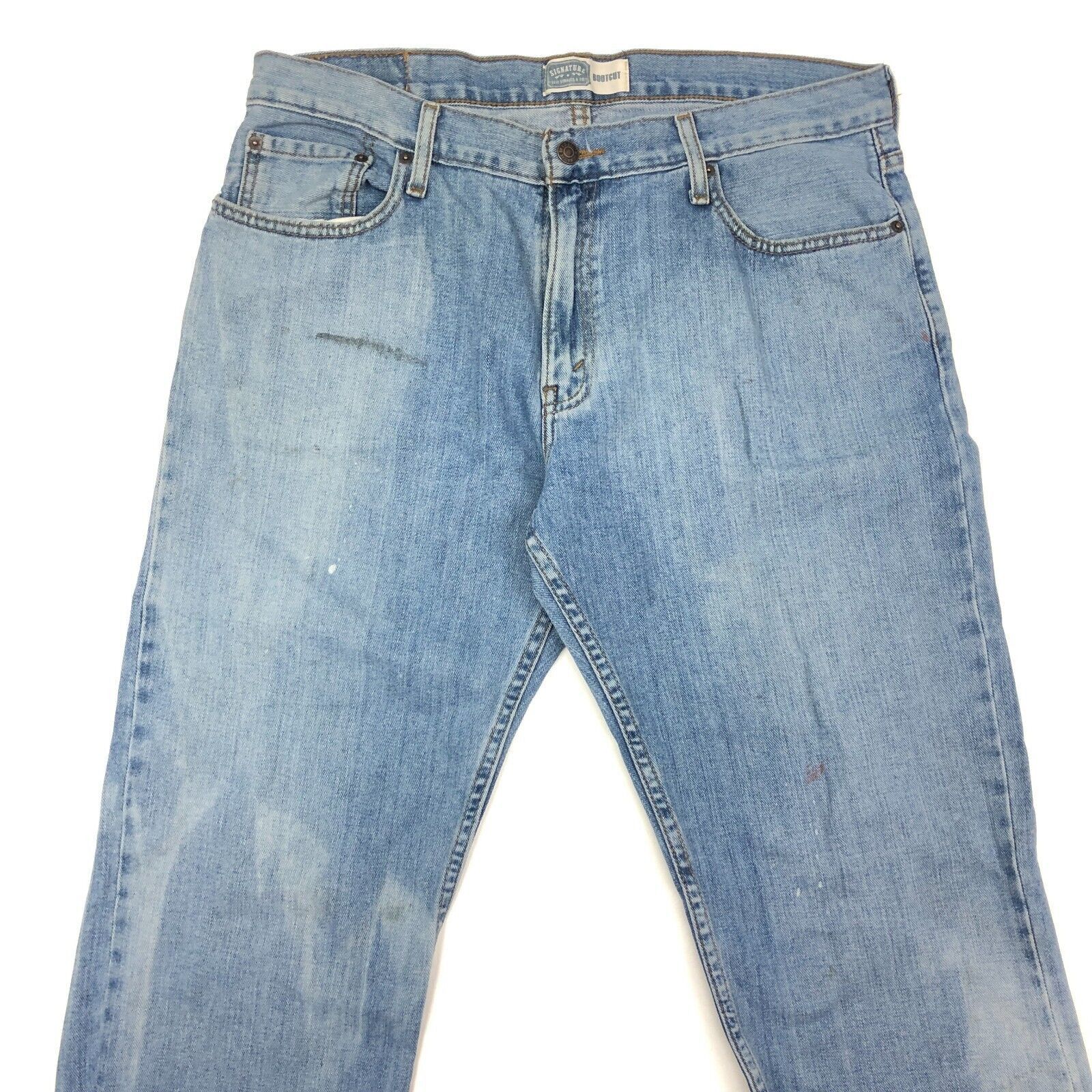 Levi's Levis Signature Bootcut Light Blue Jeans Pants Size 36x34 B2 Size US 36 / EU 52 - 3 Thumbnail