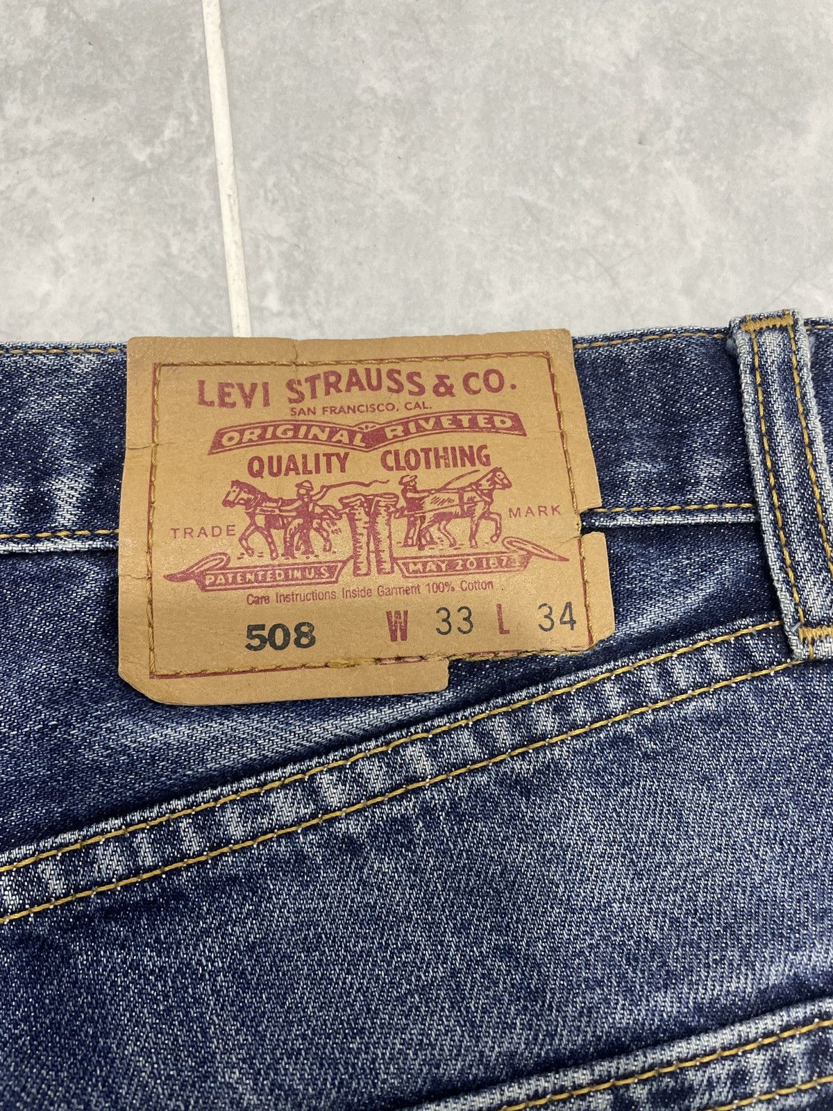Levi's × Vintage VINTAGE Y2K LEVIS 508 MADE IN JAPAN DENIM PANT Size US 33 - 19 Thumbnail