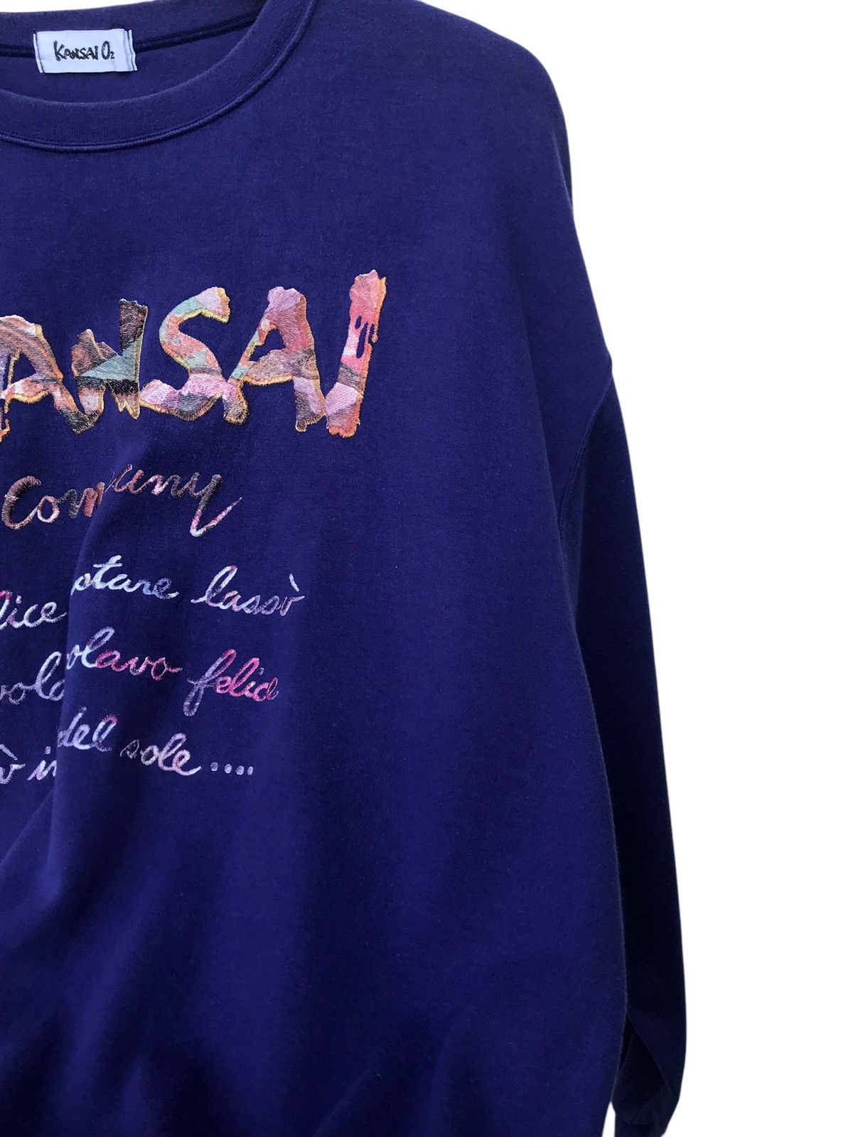 Kansai Yamamoto Kansai Yamamoto Kansai O2 Spellout Sweatshirt - STAINS Size US M / EU 48-50 / 2 - 7 Thumbnail