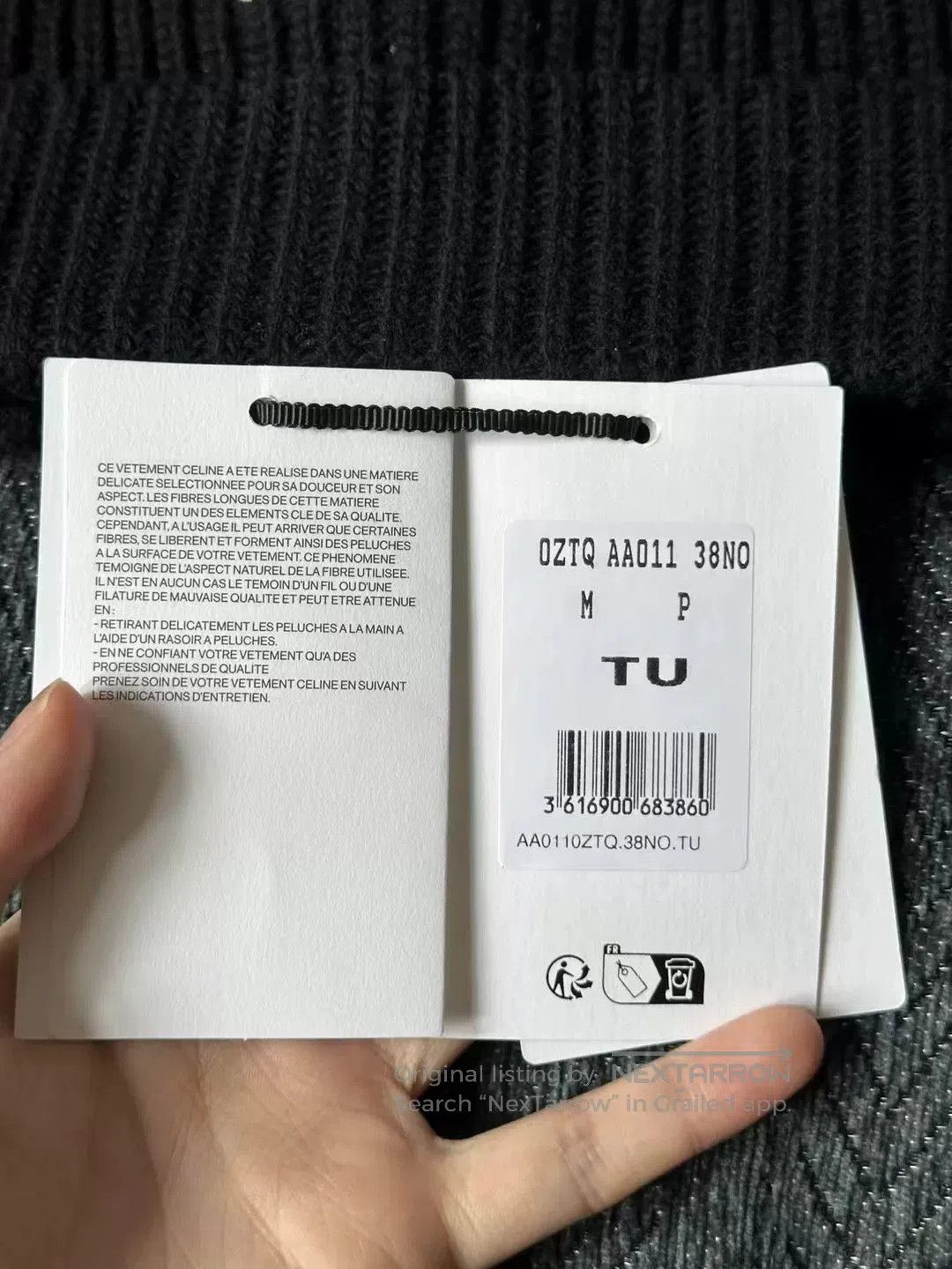 Celine Celine Arc de Triomphe Beanie. Size ONE SIZE - 2 Thumbnail
