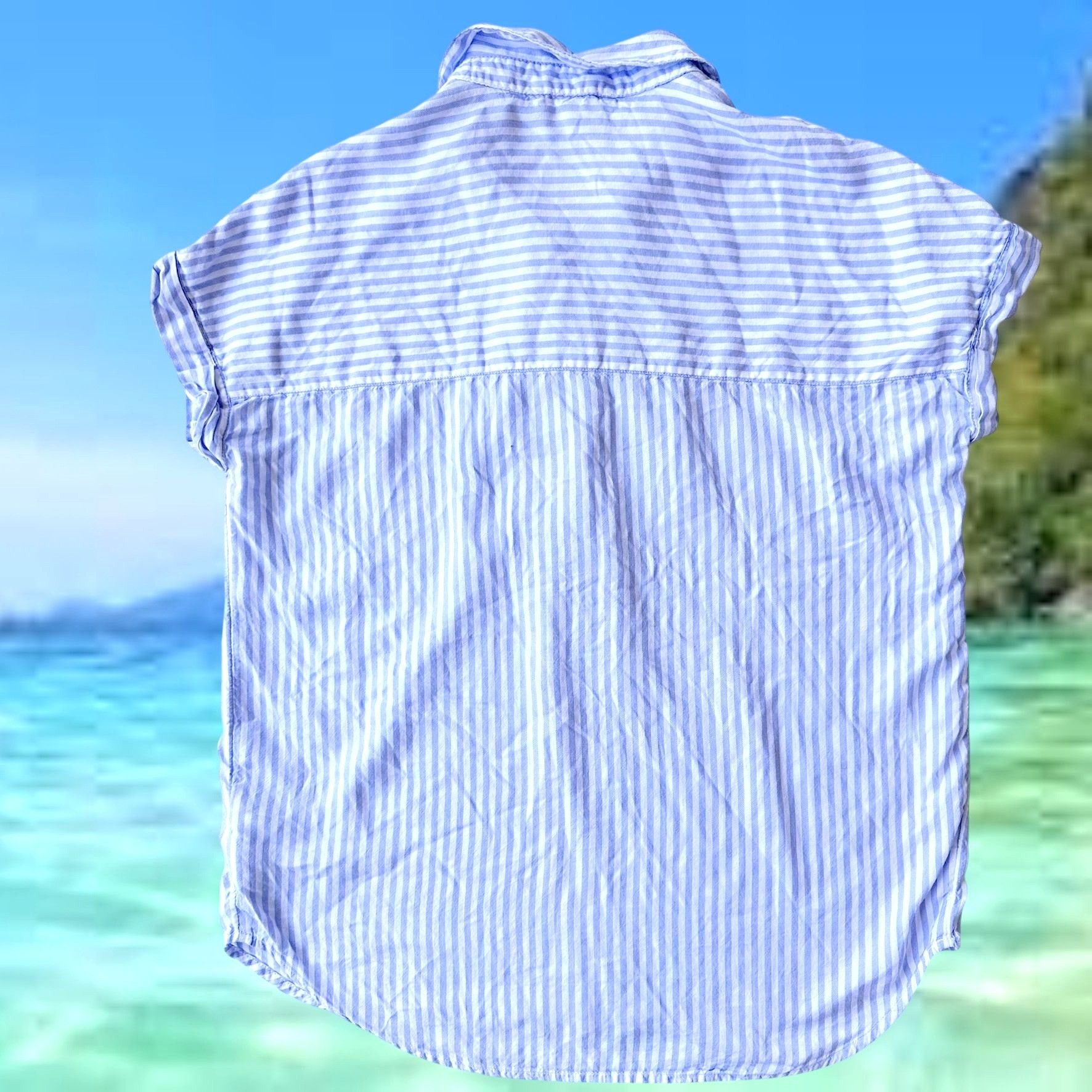 Other Beach Lunch Lounge Kenzie Shirt Small Blue White Striped Size S / US 4 / IT 40 - 8 Thumbnail
