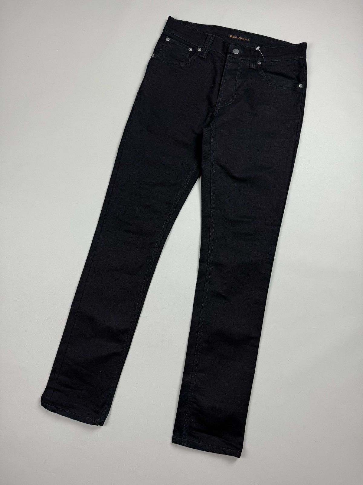 Nudie Jeans Co Grim Tim Black Ring Men's Jeans Size 30 X 32