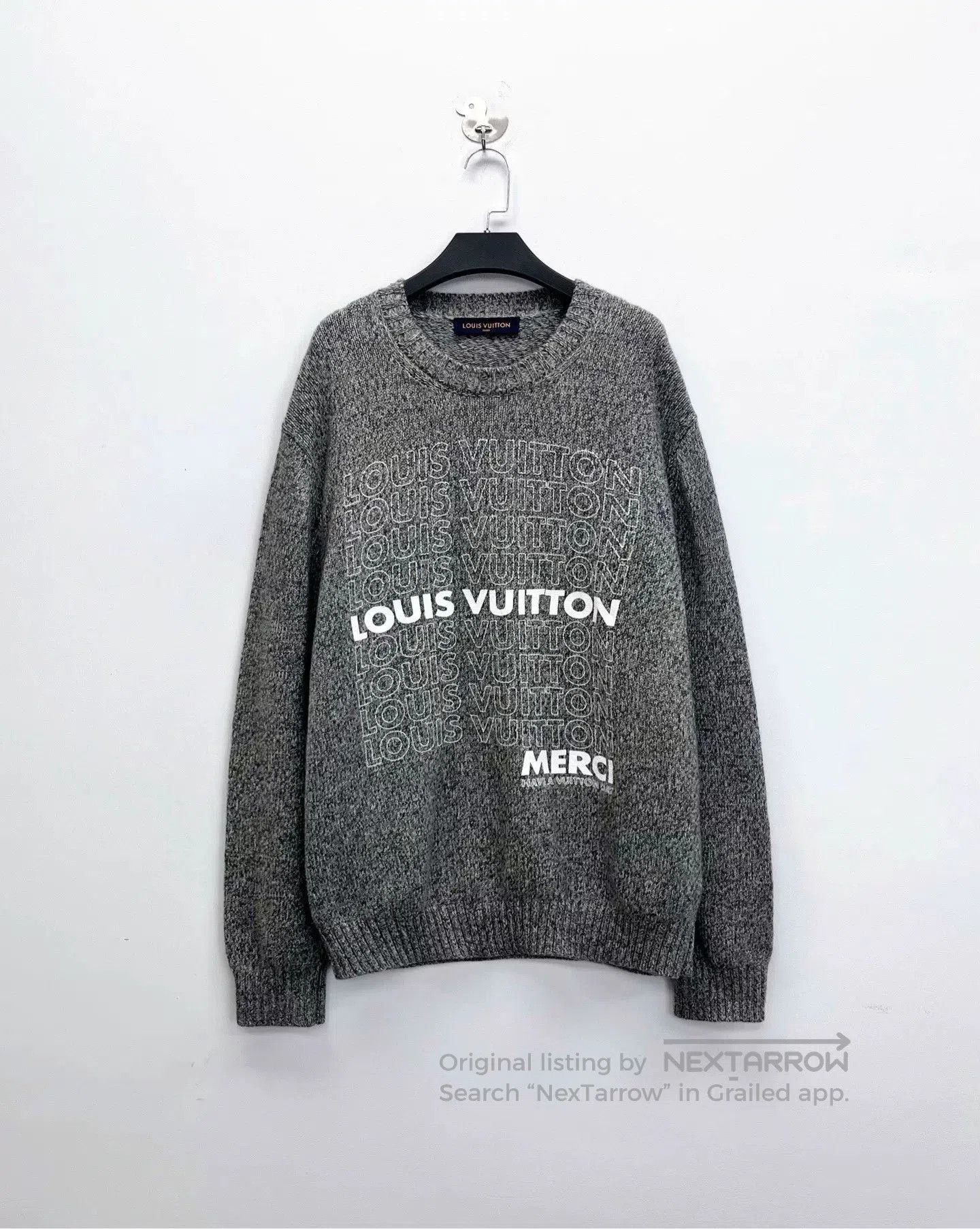 Louis Vuitton gray louis vuitton cashmere sweater. Size US XXL / EU 58 / 5 - 1 Thumbnail