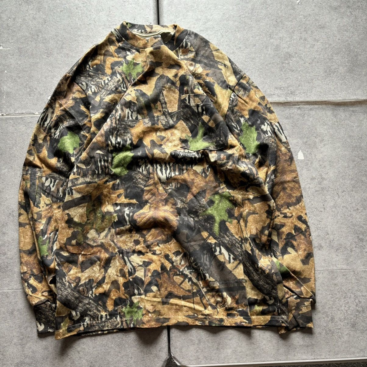 Jerzees Vintage 90s jerzees realtree camo pocket long sleeve shirt Size US M / EU 48-50 / 2 - 1 Thumbnail