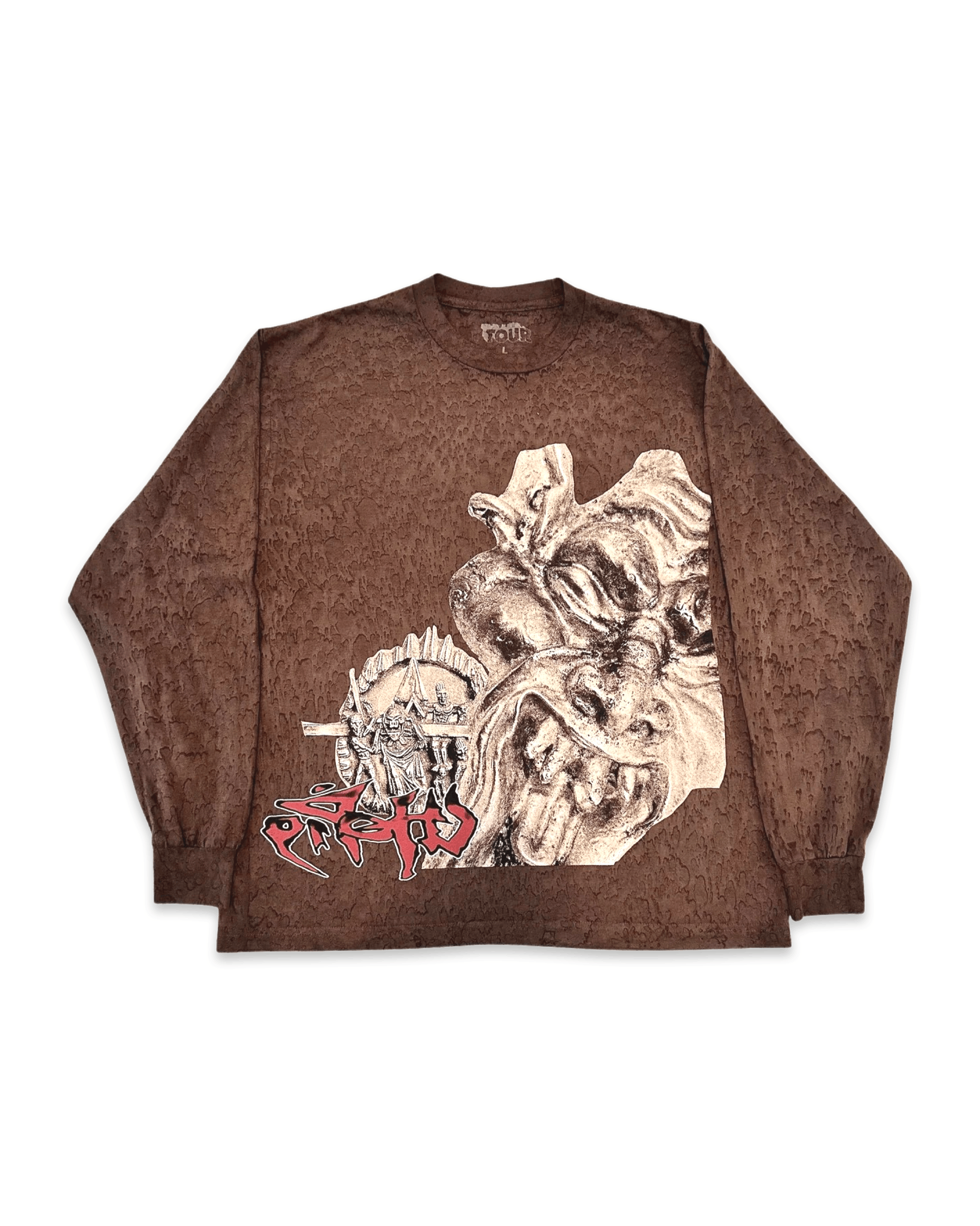 Travis Scott Travis Scott UTOPIA Circus Maximus Tour Brown Dye Longsleeve Size US XL / EU 56 / 4 - 2 Thumbnail