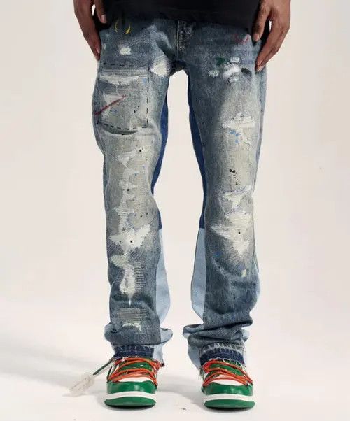Other Paint Splatter Flare Panel Jeans Size US 32 / EU 48 - 8 Thumbnail