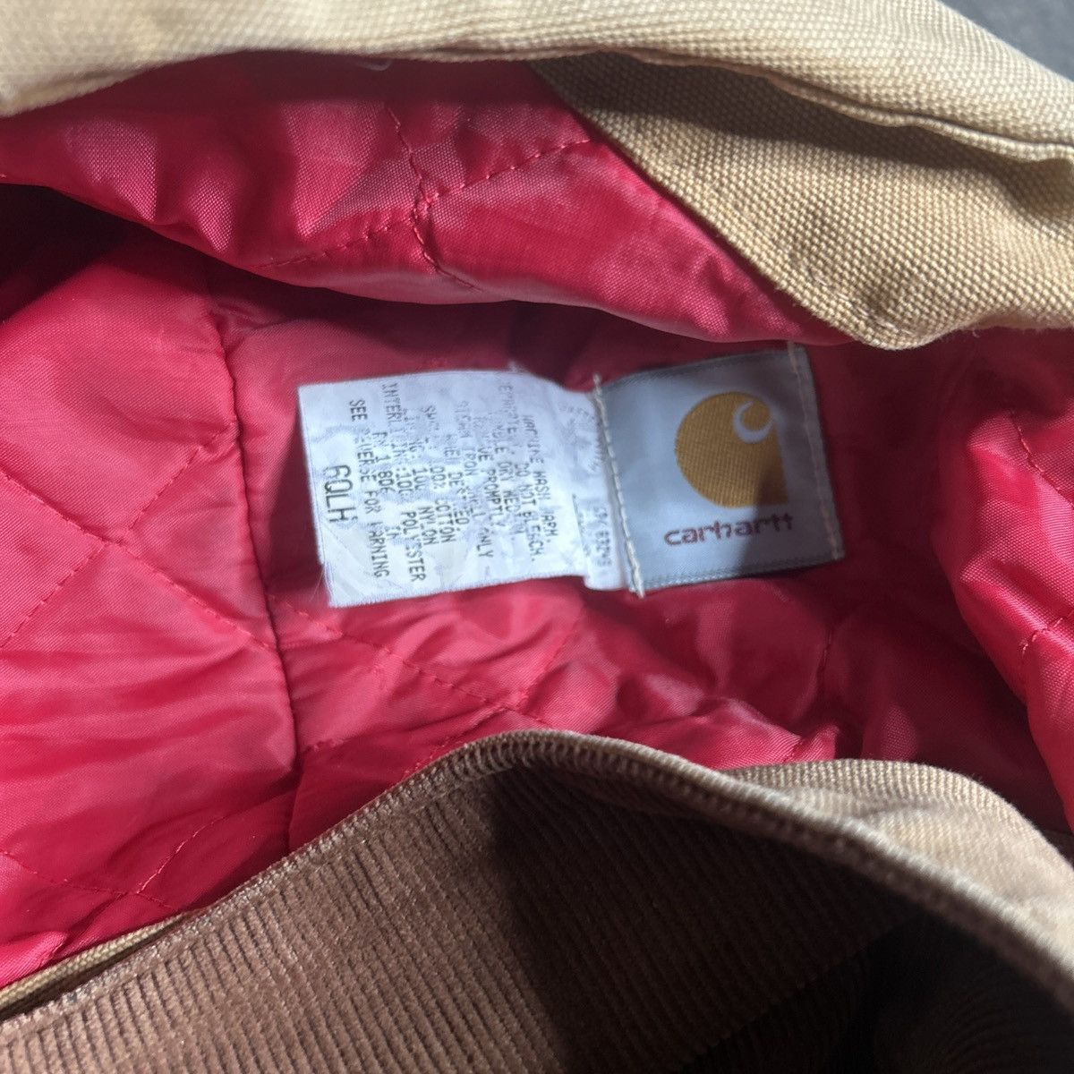 Carhartt Vintage 90s carhartt artic tan chore jacket with hood Size US L / EU 52-54 / 3 - 4 Thumbnail