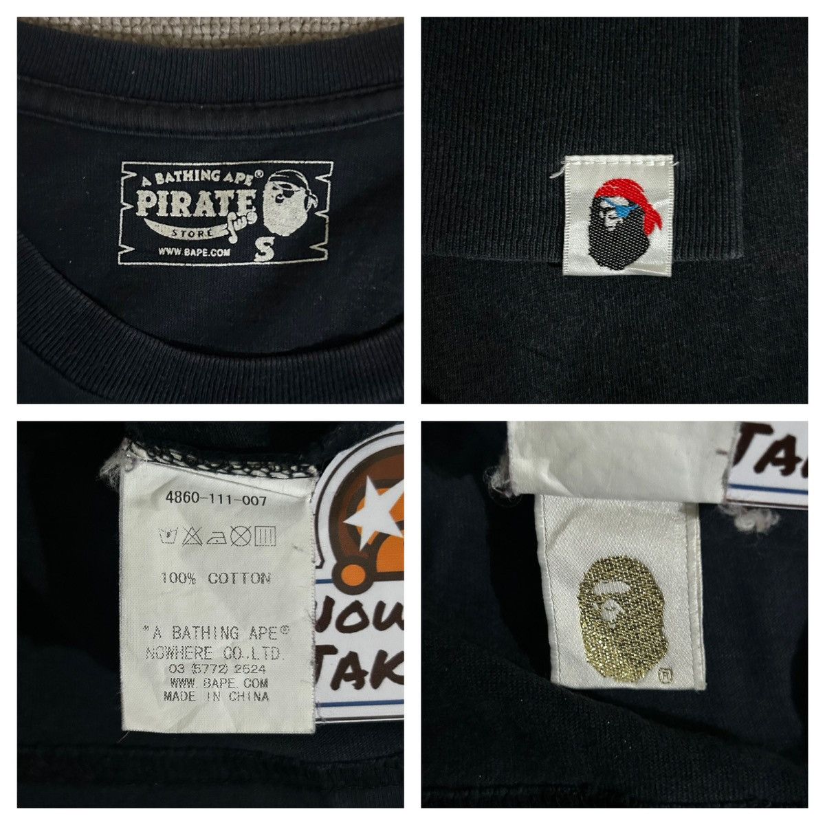 Bape Bape Pirates College LS Size US S / EU 44-46 / 1 - 5 Thumbnail