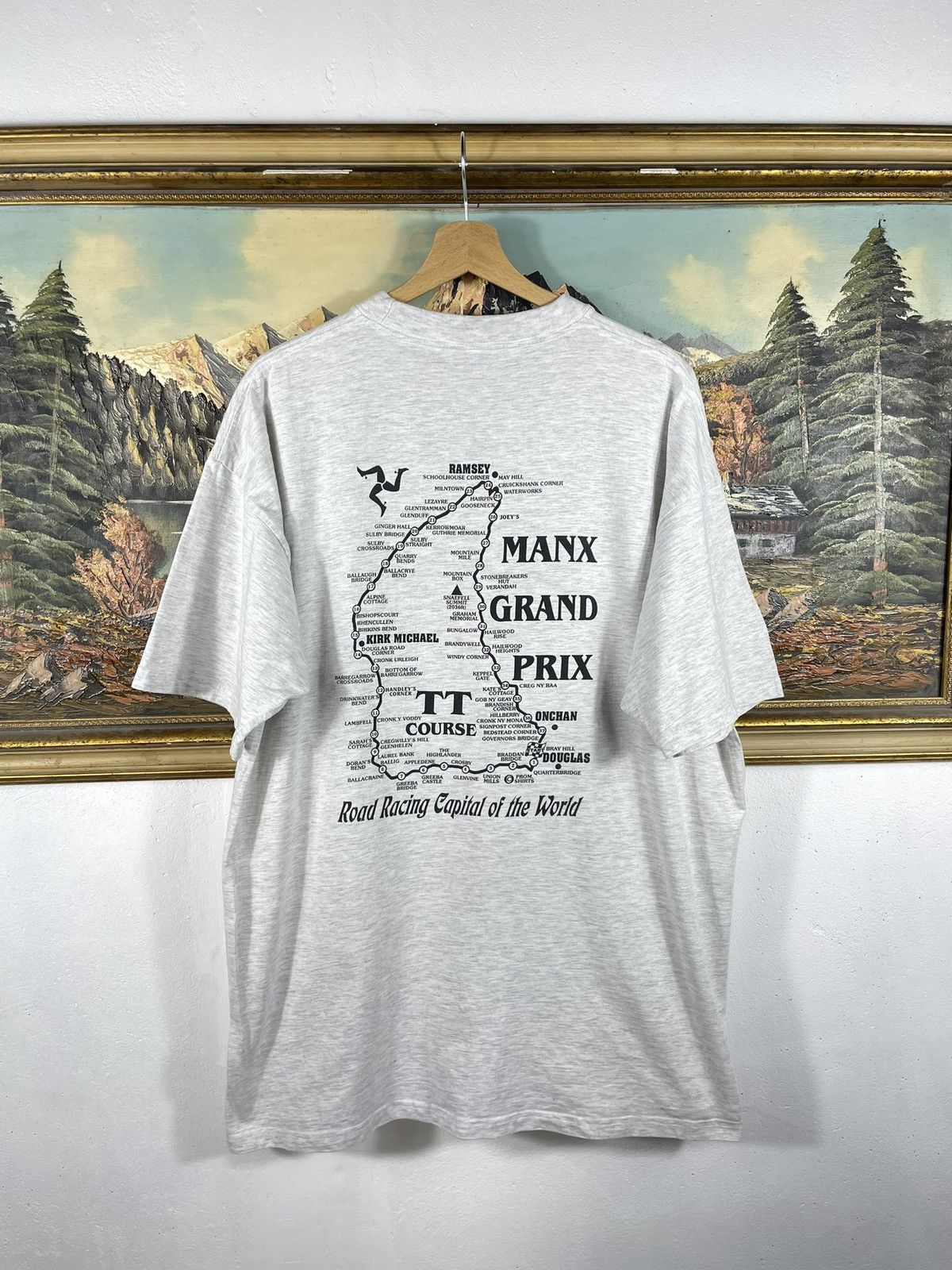 Vintage × Yamaha Vintage 2002 00s Isle Of Man Racing T-Shirt Motorcycle Tee Size US XXL / EU 58 / 5 - 6 Thumbnail