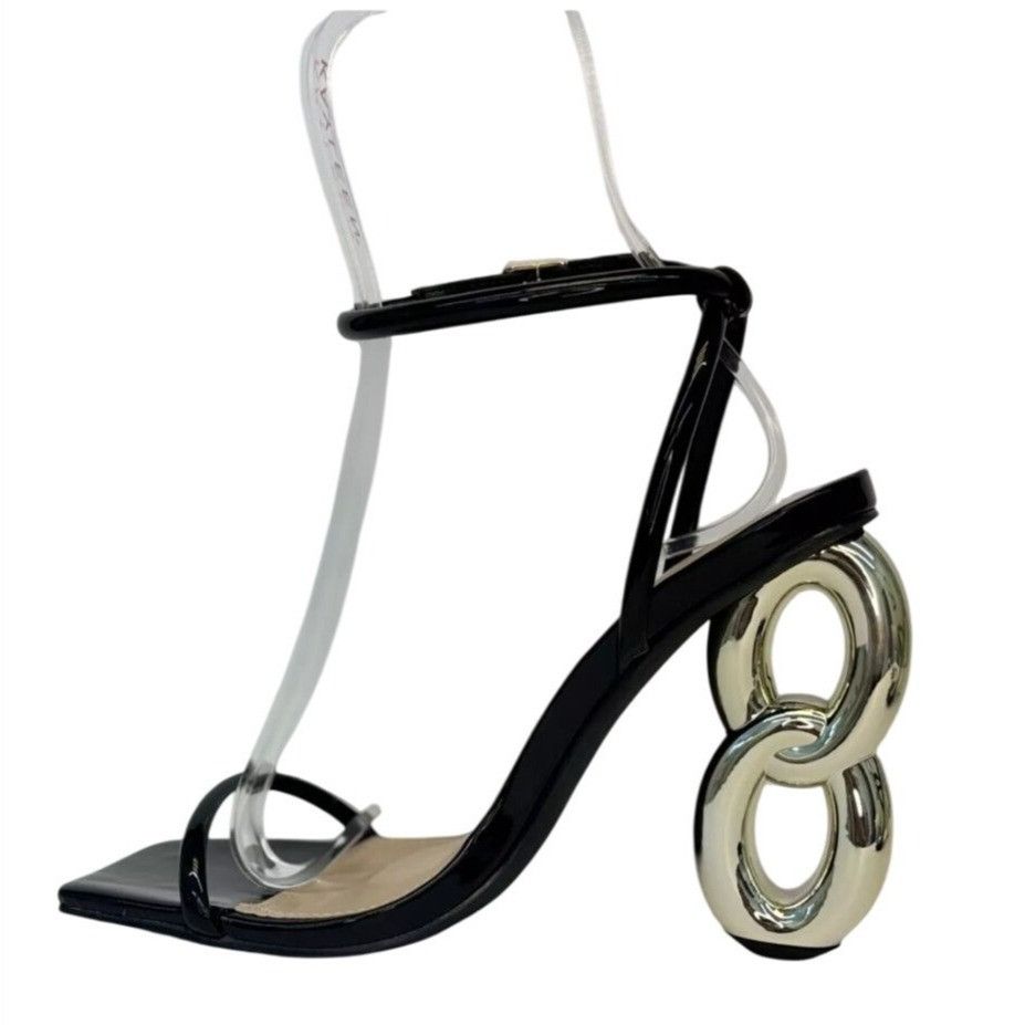 Other LILIANA / Duet-2 / Black / Patent Leather / Heeled / Sandal Size US 10 / IT 40 - 3 Thumbnail