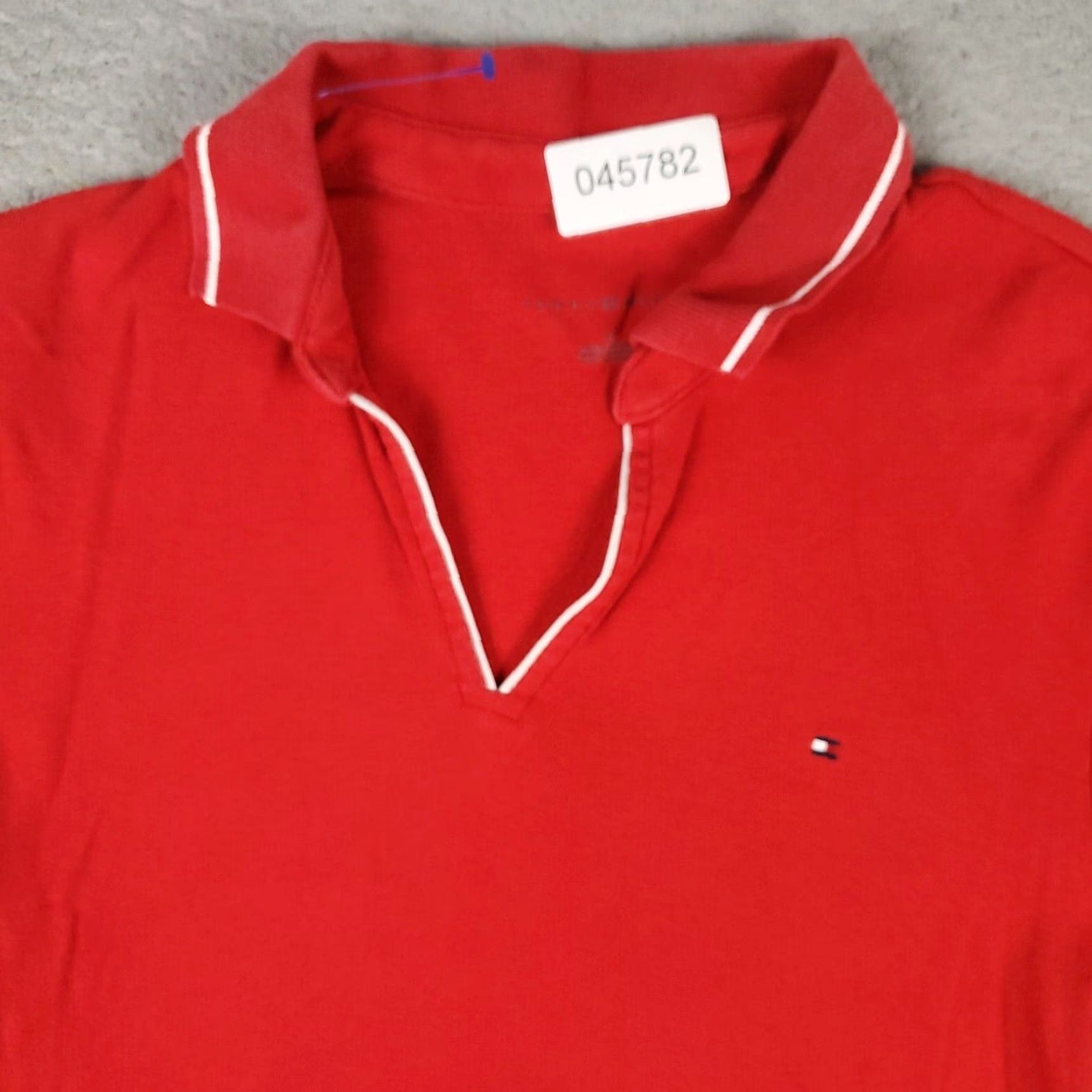Tommy Hilfiger Tommy Hilfiger Women's Polo Shirt Medium Red Casual Short Sleeve Classic Size M / US 6-8 / IT 42-44 - 2 Thumbnail