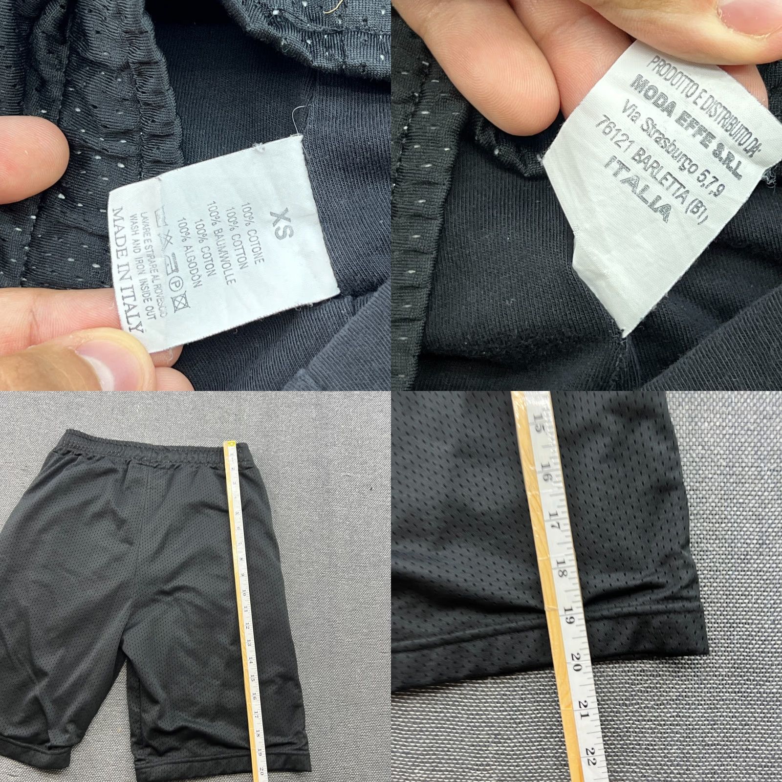 Vintage PYREX Vision Virgil Abloh Mens Shorts XS Black Athletic Drawstring Lightweight Quick Dry Water Resistant Basketball Size US 27 - 8 Thumbnail