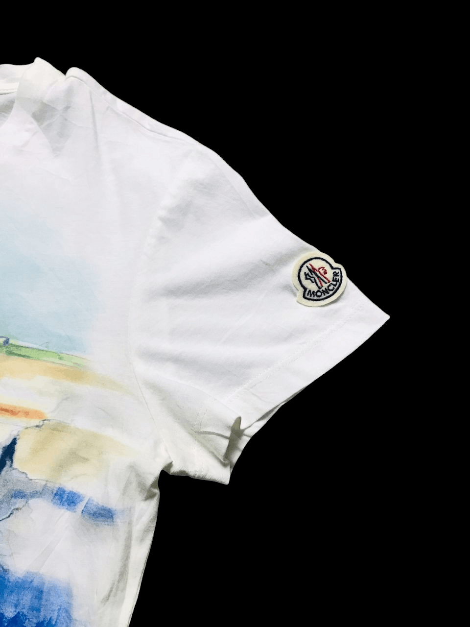 Moncler Moncler Beach Print T-Shirt Size L / US 10 / IT 46 - 3 Thumbnail