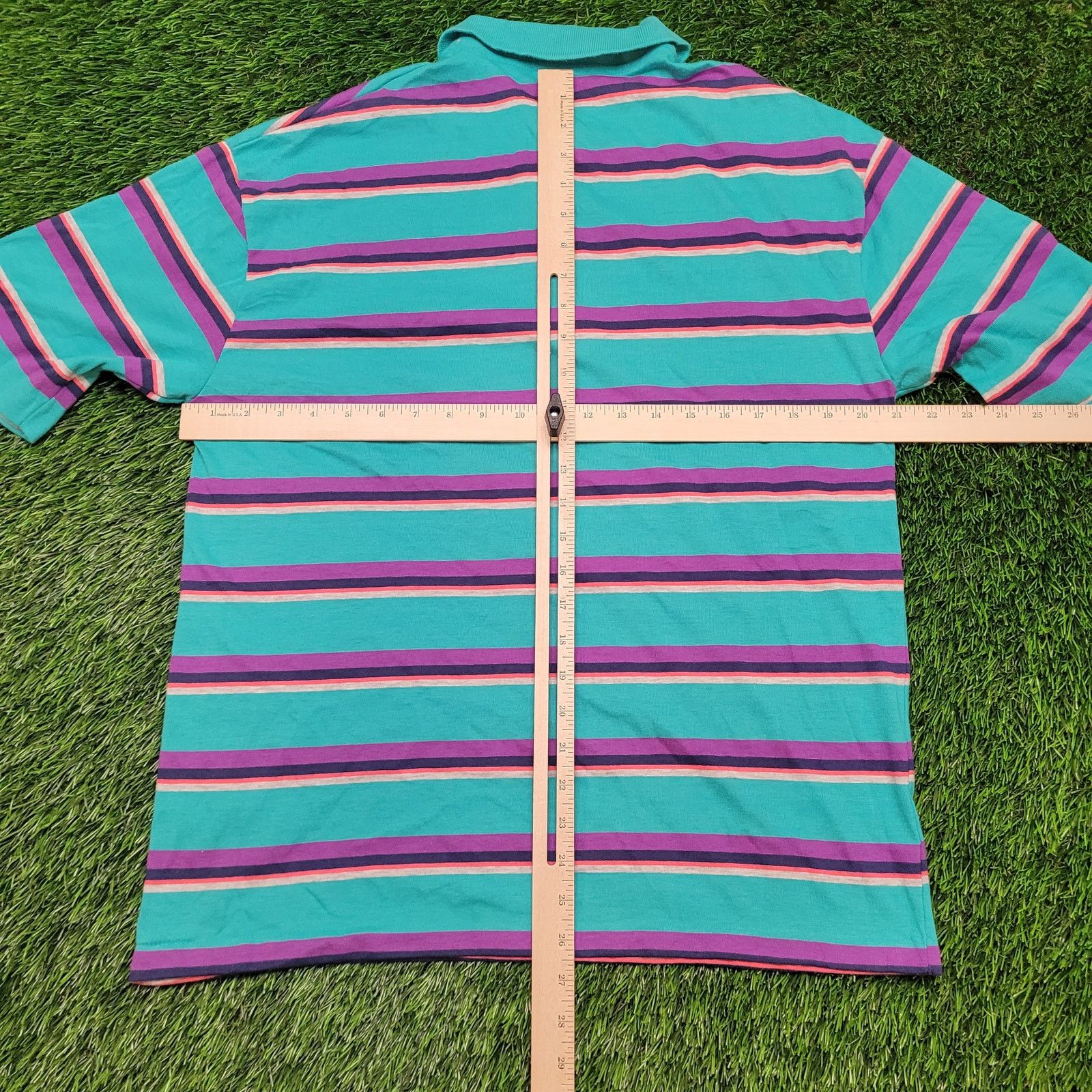 Vintage VTG 80s Andhurst Striped Polo Shirt M USA Skater Vaporwave Size US M / EU 48-50 / 2 - 8 Thumbnail