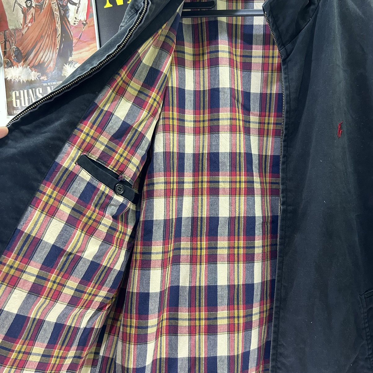 Ralph Lauren Vintage Polo Ralph Lauren Dark Blue Checkered Lined Jacket Size US M / EU 48-50 / 2 - 6 Thumbnail