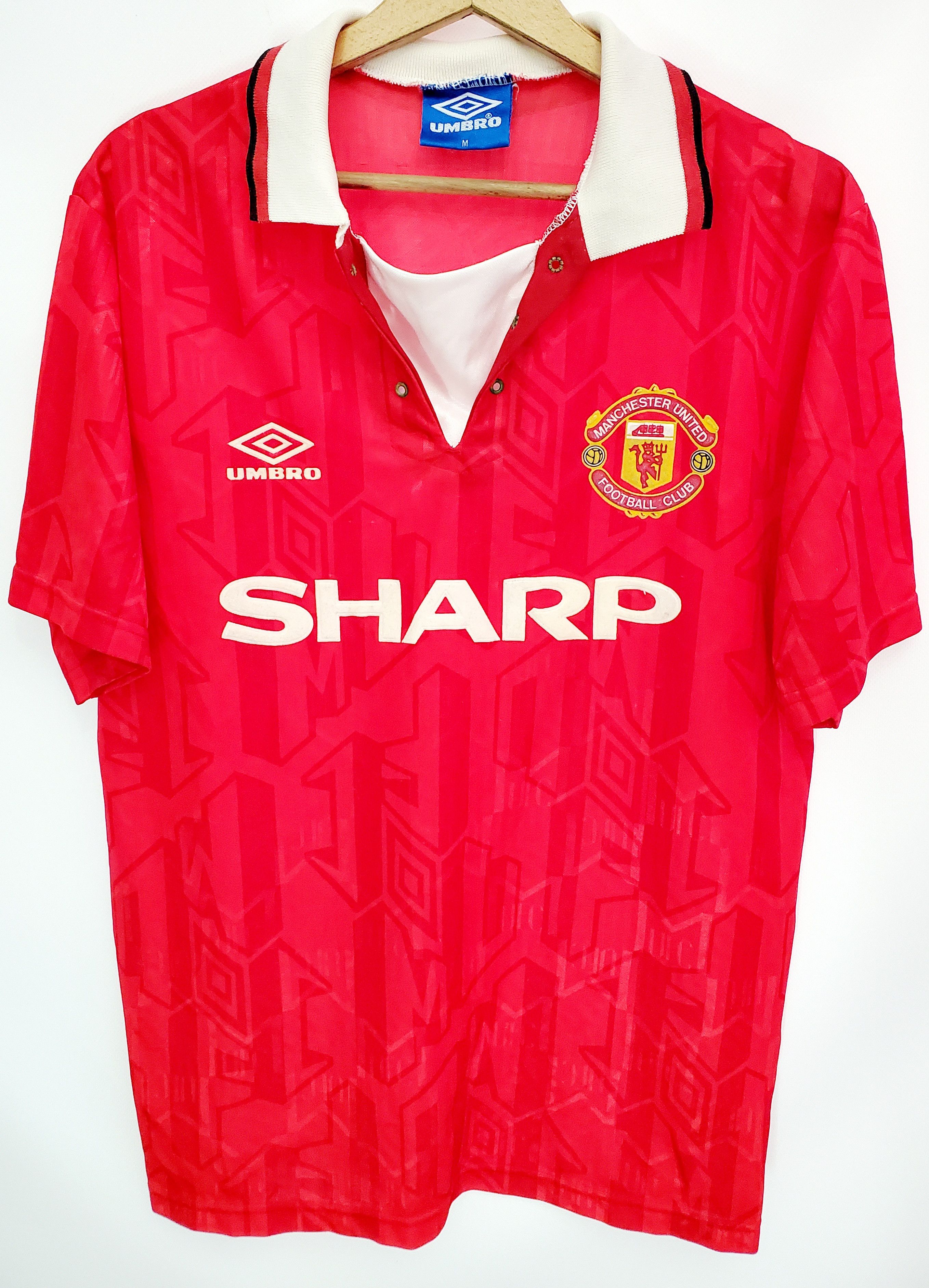 Umbro × Vintage Umbro 1992-94 Manchester United Home Soccer jersey M Size US M / EU 48-50 / 2 - 1 Thumbnail