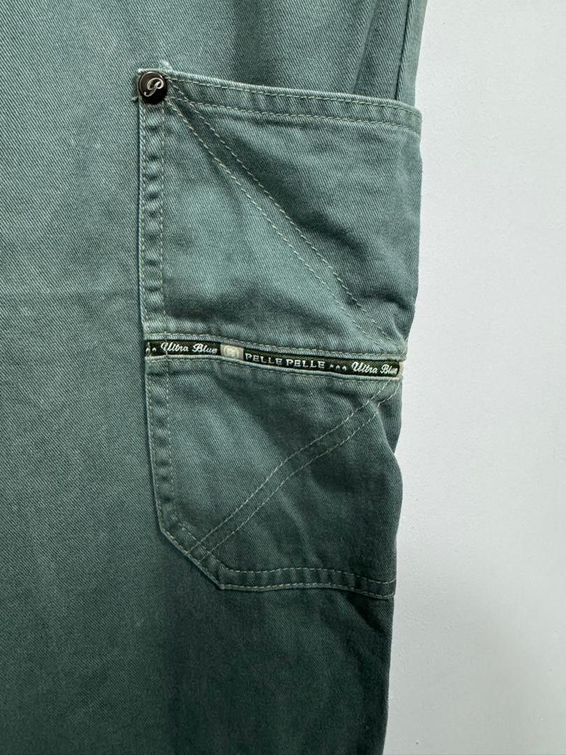 Pelle Pelle × Vintage Vintage Y2K Pelle Pelle Ultra Blue Baggy Pants Size US 35 - 3 Thumbnail