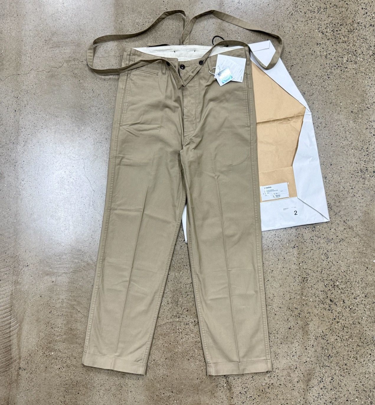 Visvim Visvim 20ss Camus Braces Pants WD Beige size2 Size US 36 / EU 52 - 1 Thumbnail