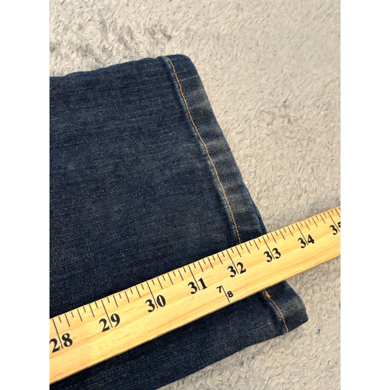 Vintage L.L. Bean Jeans Womens 8 Tall Classic Fit 5-Pocket Blue Denim Dark Wash Stretch Casual Size 30" / US 8 / IT 44 - 5 Thumbnail