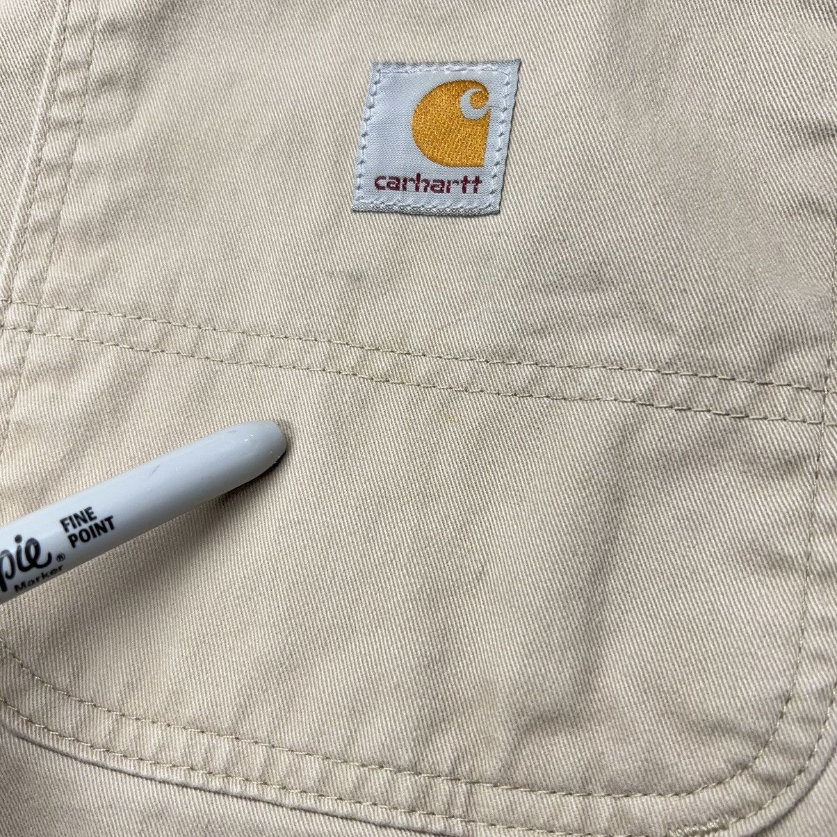Carhartt × Vintage Carhartt Shorts Beige Relaxed Fit Carpenter Workwear Tan Y2K Size US 40 / EU 56 - 13 Thumbnail