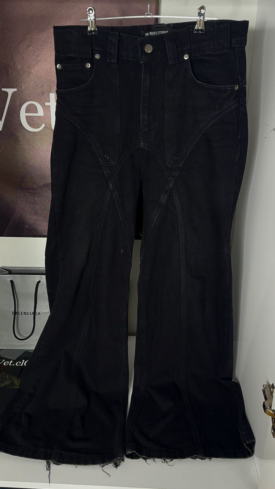 No Faith Studios ✅ No Faith Studios Washed Black Jeans M Size US 32 / EU 48 - 1 Thumbnail