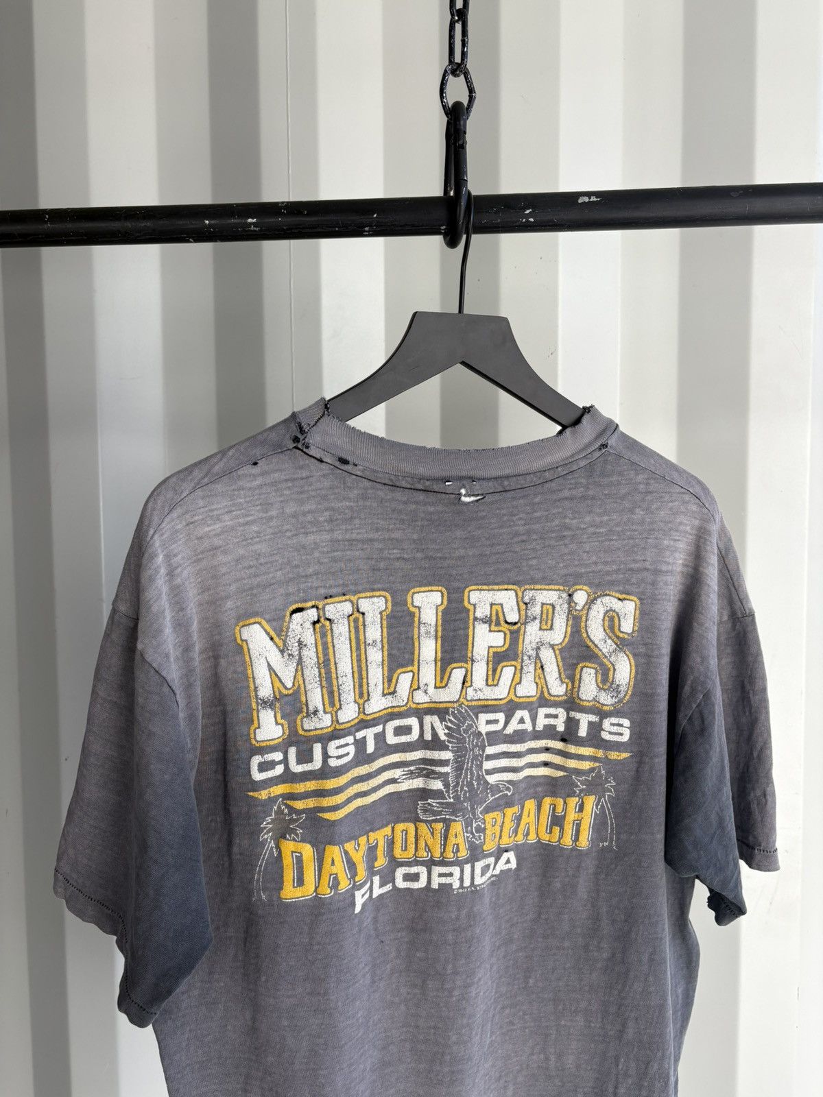 Harley Davidson Vintage Harley Davidson Shirt Faded Thrashed Band Grunge Size US XL / EU 56 / 4 - 4 Thumbnail