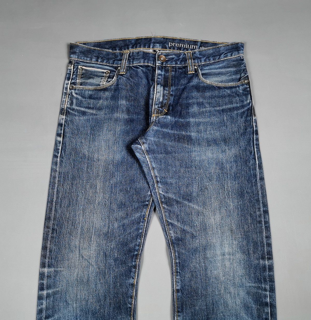 Gap Gap Selvedge Raw Slim Straight Jeans Size US 34 / EU 50 - 2 Thumbnail