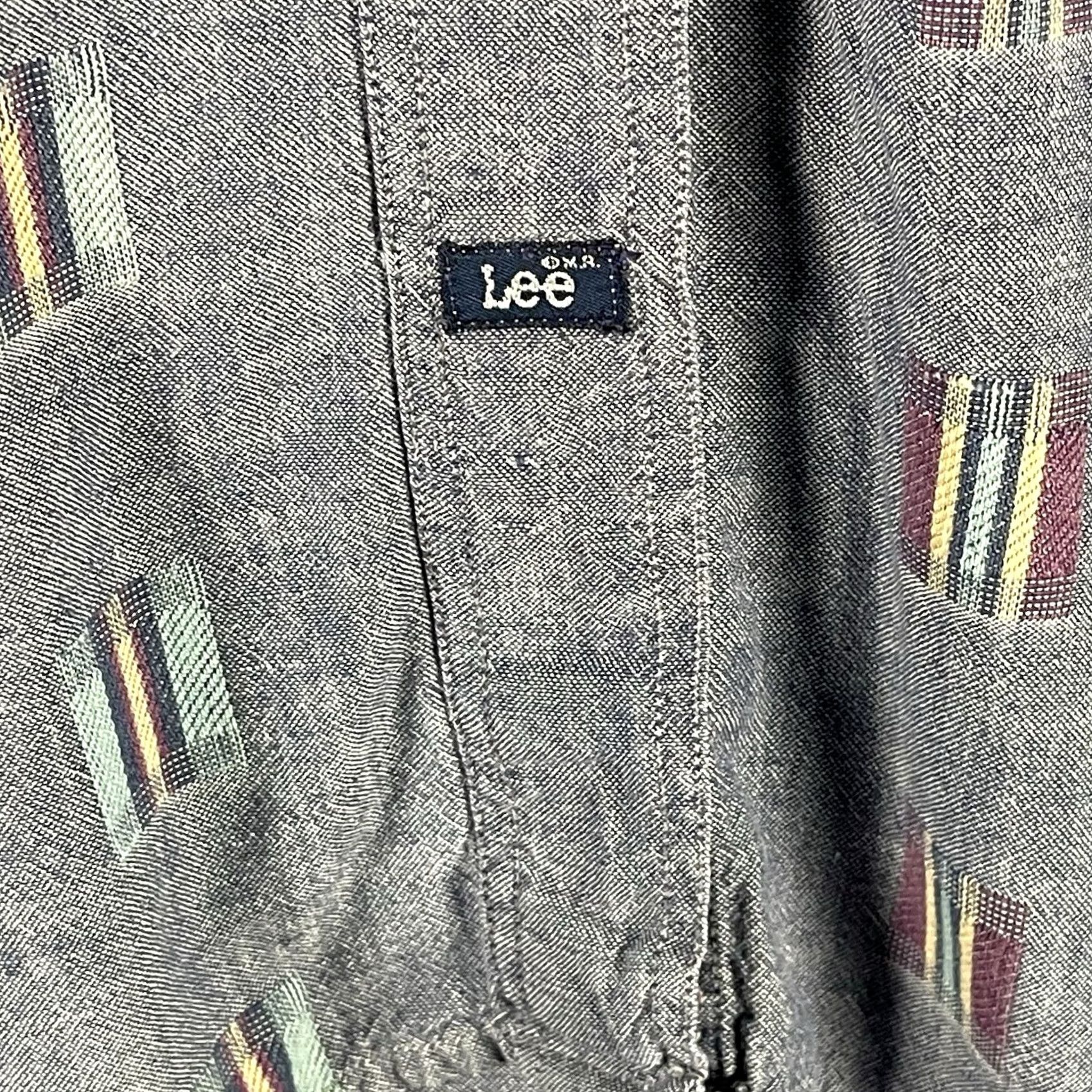 Lee VINTAGE Lee Button-Up Shirt Long Sleeve Geometric Aztec Mens Large Gray Cotton Knit Size US L / EU 52-54 / 3 - 4 Thumbnail