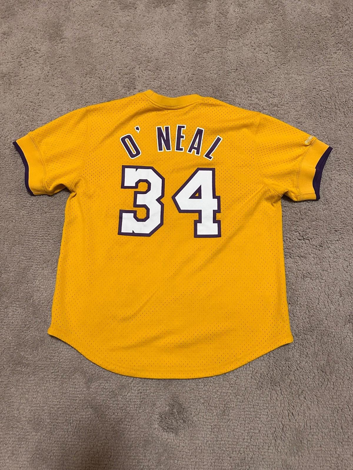 Mitchell & Ness Mitchell Shaq Lakers T Shirt Men's Shaquille O'Neal Sz L Size US L / EU 52-54 / 3 - 7 Thumbnail