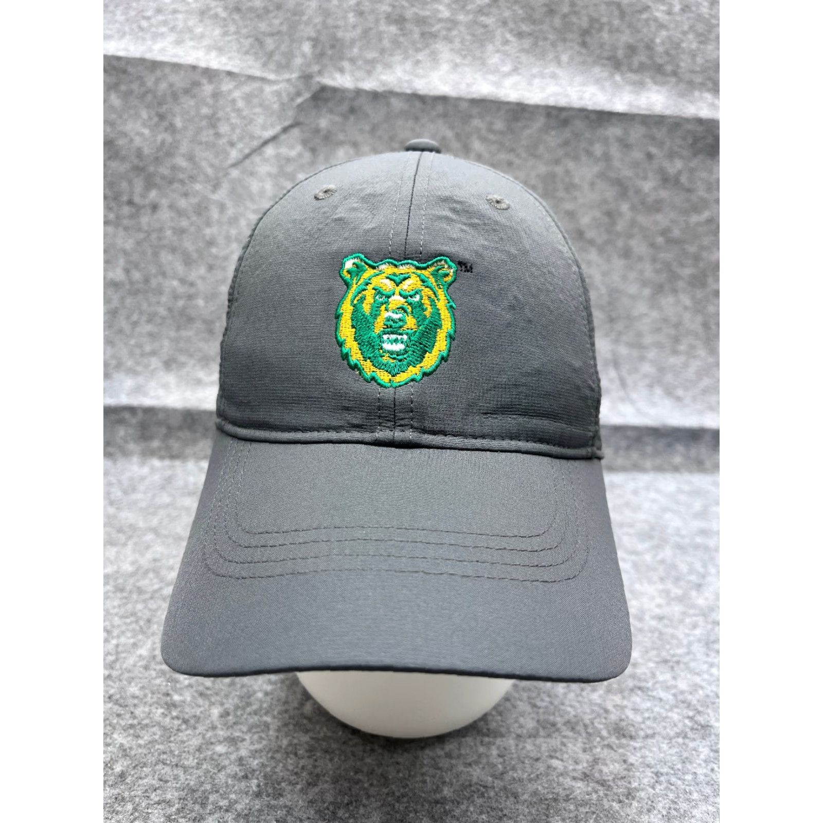 Nike Nike Golf Hat Cap Strap Back One Size Adult Gray 100% Polyester Adjustable Bear Logo Nike Hat Golf Mens Cap Size ONE SIZE - 2 Thumbnail