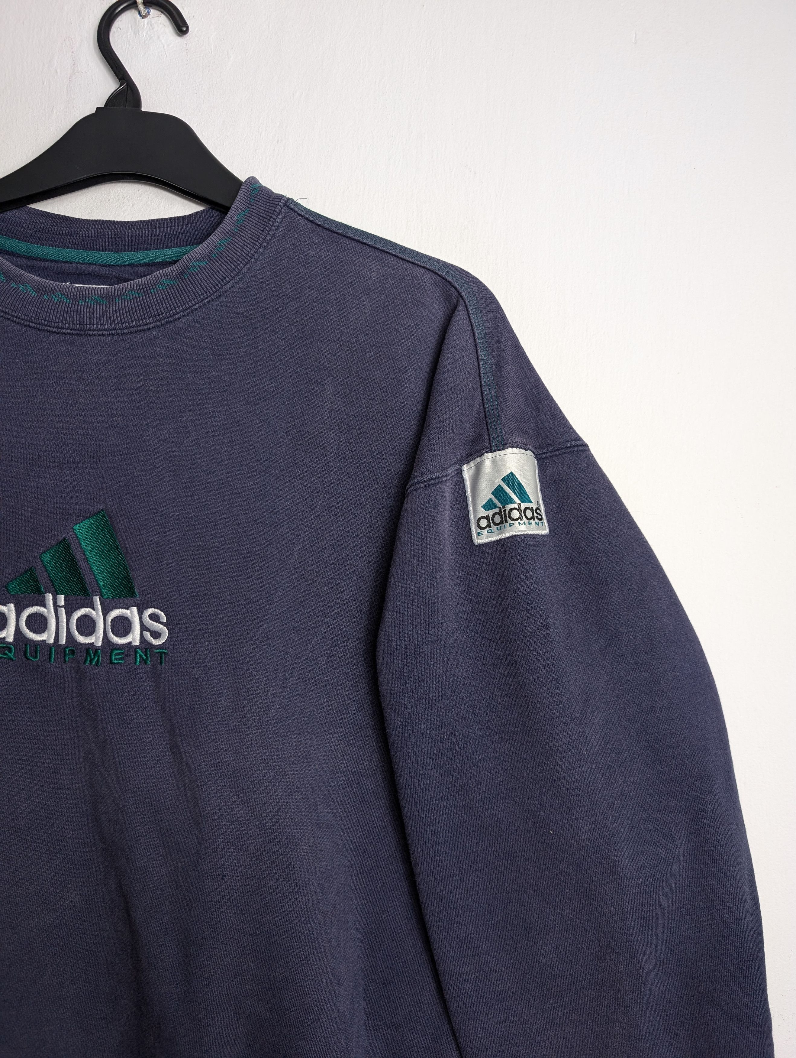 Adidas Vintage Adidas Equipment EQT Sweatshirt 90s Boxy Baggy Retro Size US S / EU 44-46 / 1 - 3 Thumbnail