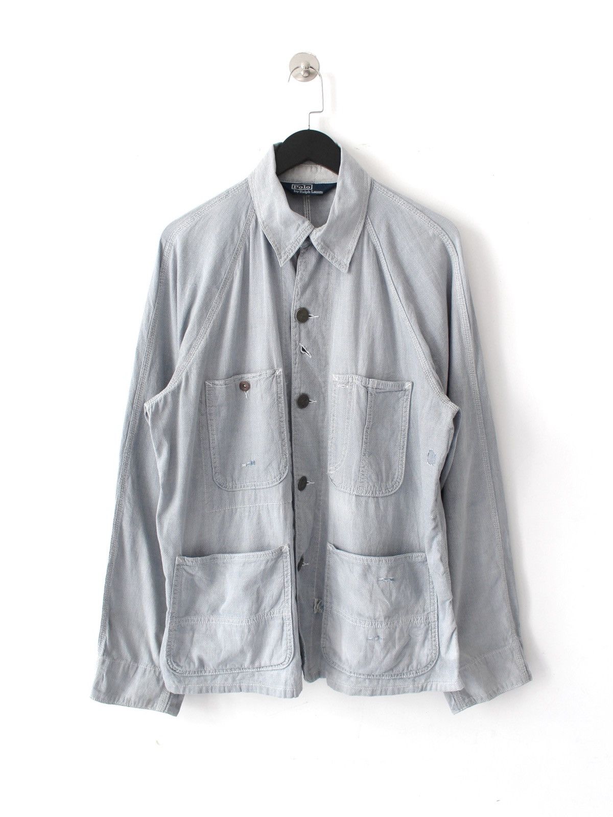 Polo Ralph Lauren 2000S POLO RALPH LAUREN DISTRESSED PATCHWORK CHORE JACKET Size US L / EU 52-54 / 3 - 1 Thumbnail