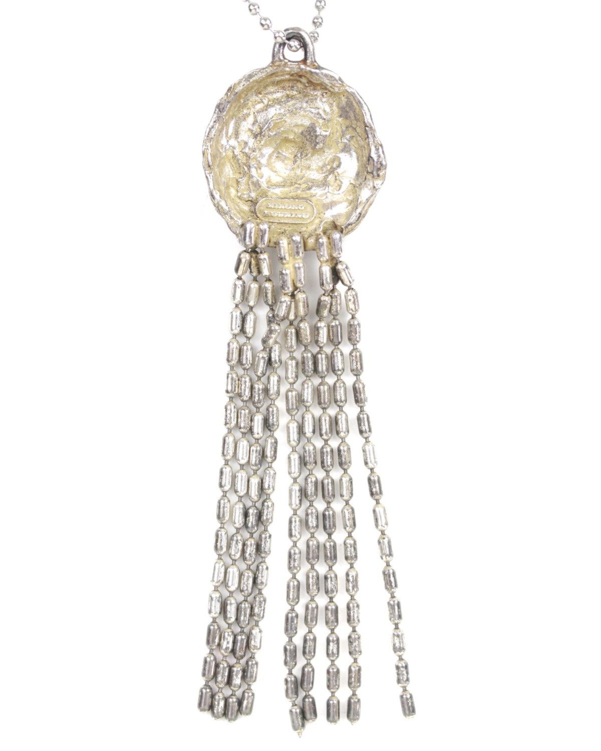 Hiroko Koshino Homme 1990S HIROKO KOSHINO SCULPTED METAL TASSEL NECKLACE Size ONE SIZE - 5 Thumbnail
