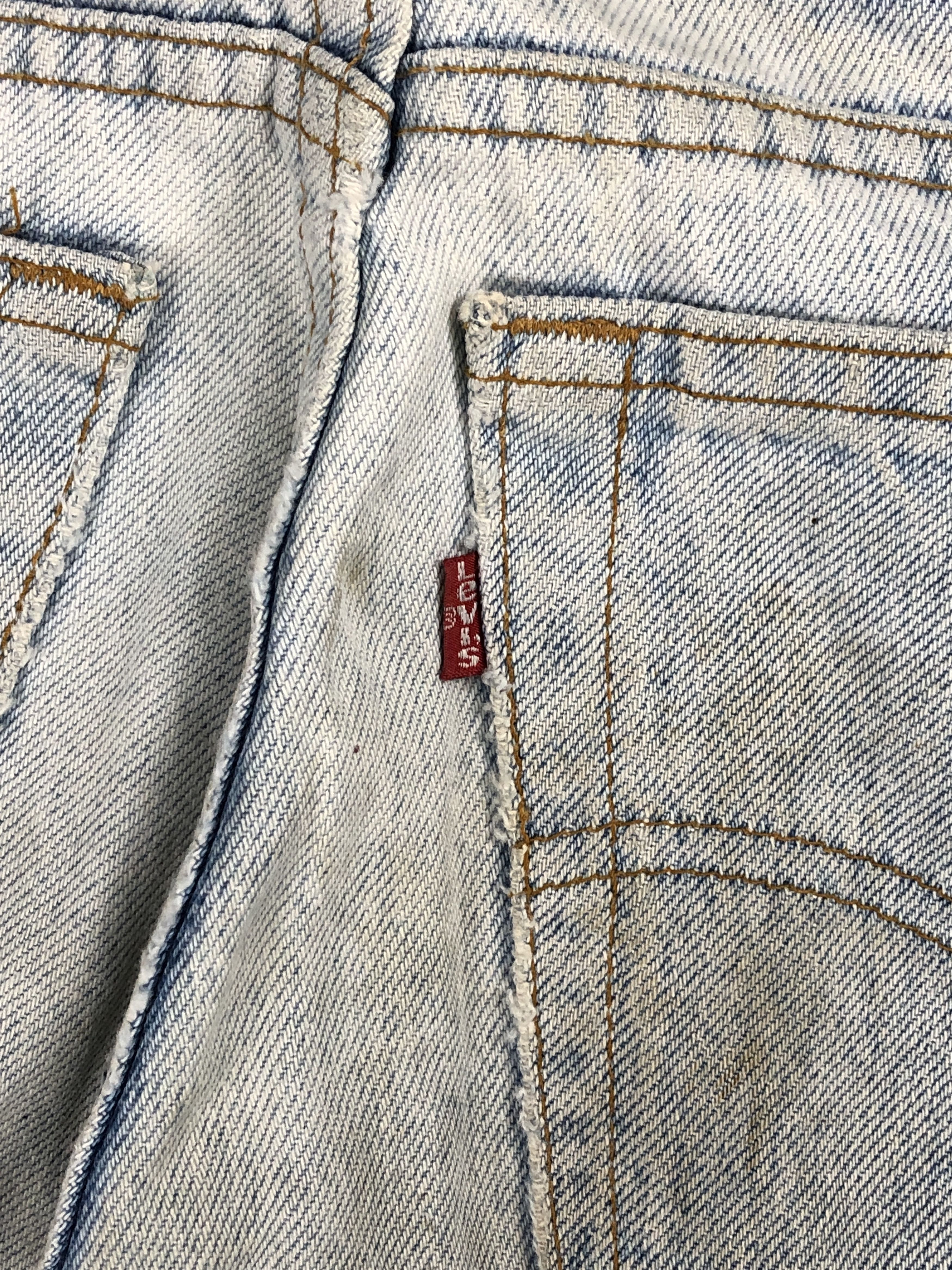 Levi's Vintage 90s Levis 505 Dirty Light Washed Jeans DP2256 Size US 29 - 6 Thumbnail