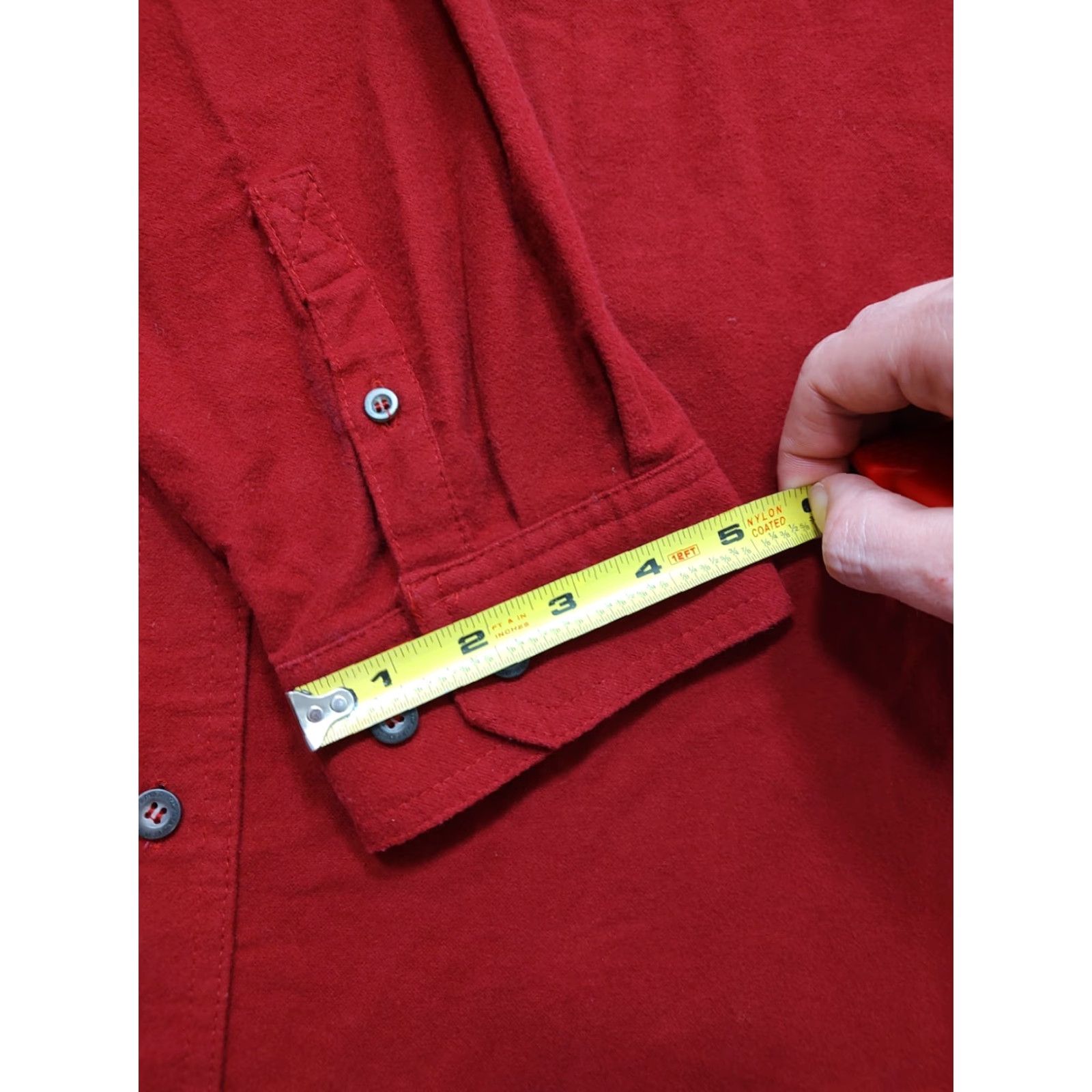 Vintage Ducks Unlimited Shirt Mens Large Red Chamois Flannel Long Sleeve Button-Up Embroidered Pocket Outdoor Nature Ducks Hunting Size US L / EU 52-54 / 3 - 7 Thumbnail