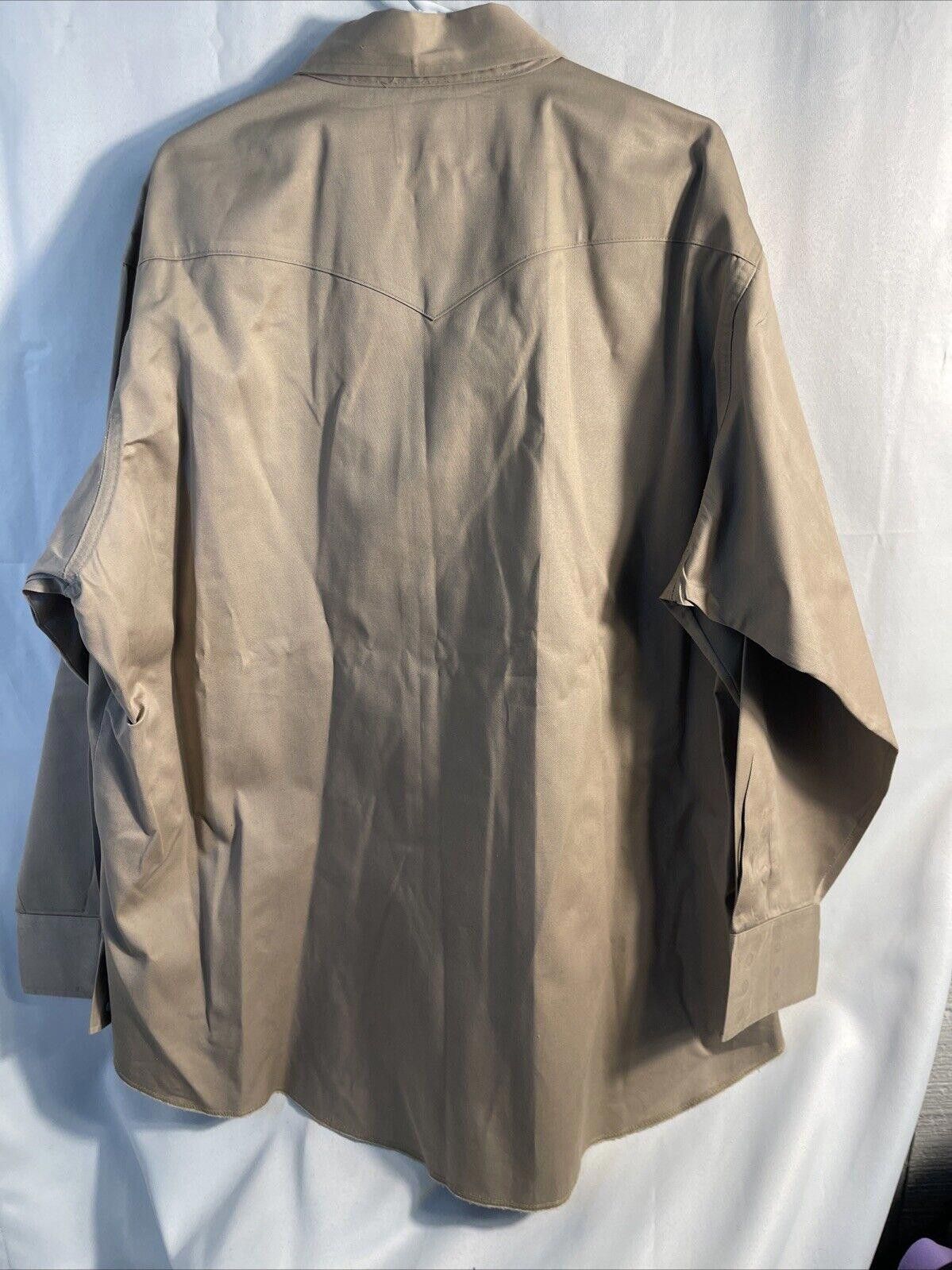 Wrangler Wrangler Pearl Snap Long Sleeve Shirt Men's Size 19x37 TALL Size US XL / EU 56 / 4 - 2 Thumbnail