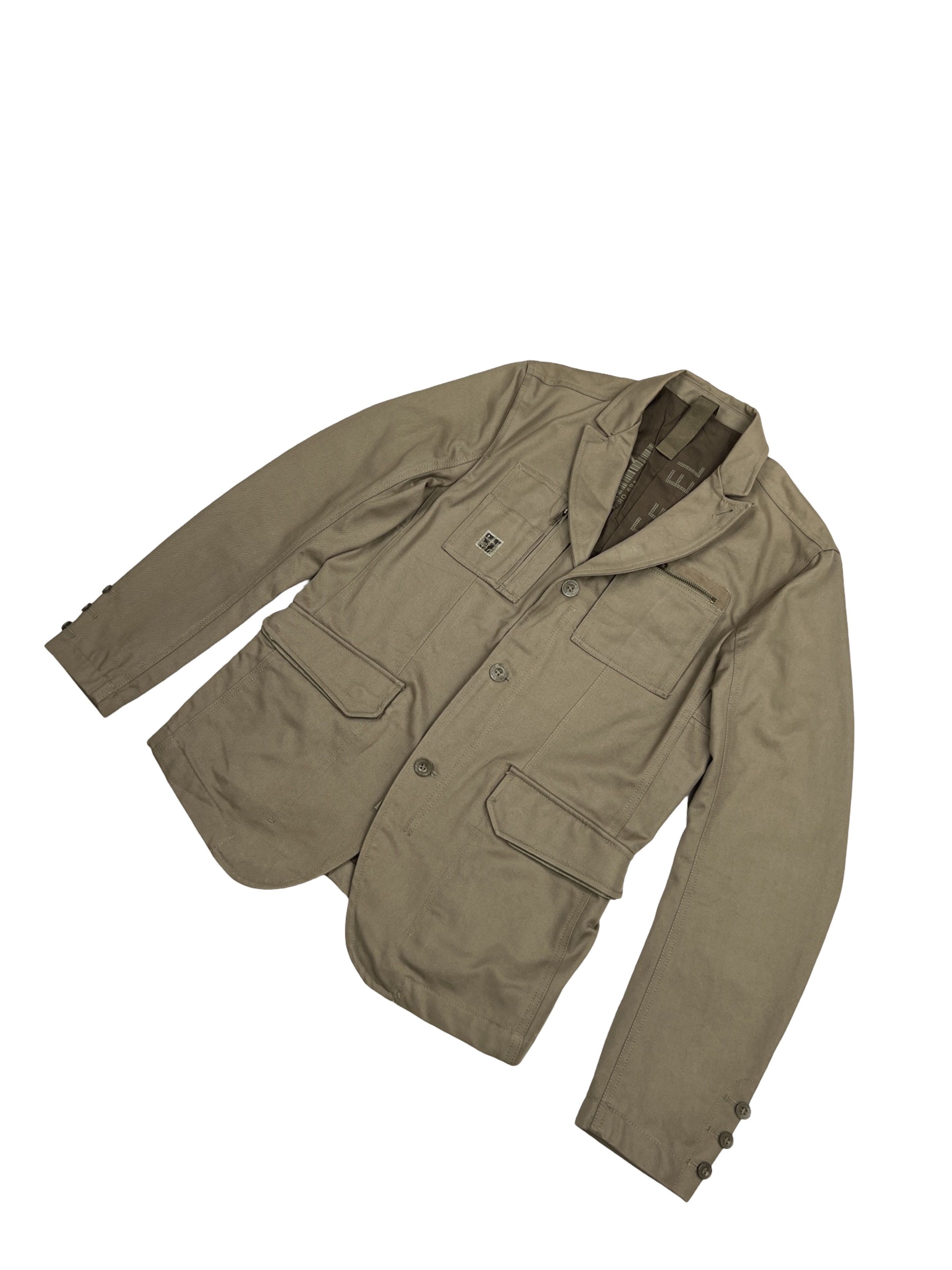 Diesel × Vintage Vintage Diesel Workwear Military Style Blazer Khaki Size US XL / EU 56 / 4 - 5 Thumbnail