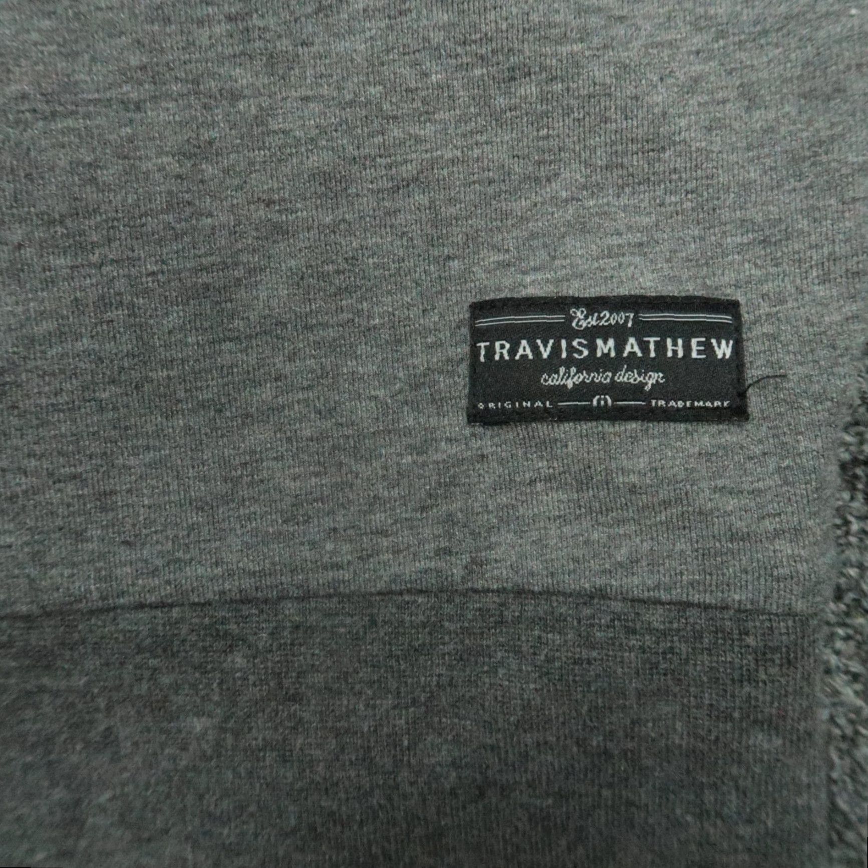 TravisMathew Travis Mathew Pullover Mens Large Gray The 805 Quarter Zip Stretch Sweater Size US L / EU 52-54 / 3 - 4 Thumbnail