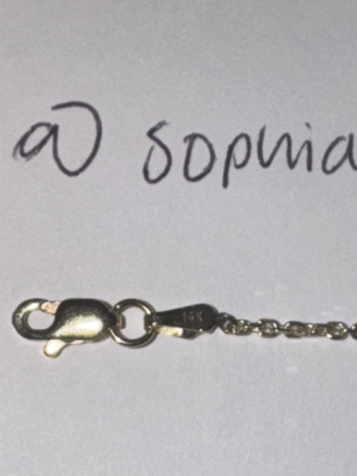 14k gold white evil eye bracelet