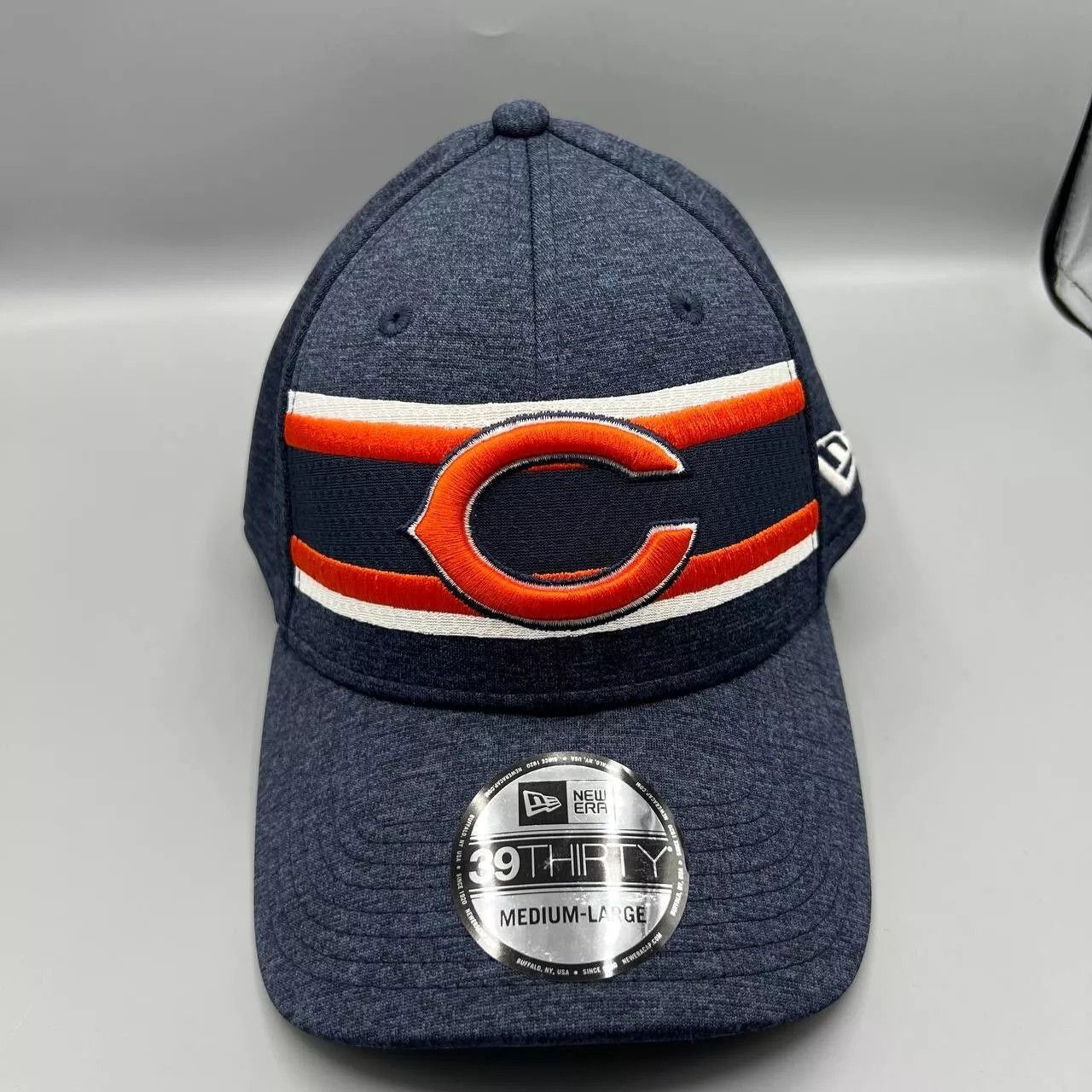 New Era Chicago Bears Hat Men M-L 39Thirty Stretch Fitted Cap New Size ONE SIZE - 1 Thumbnail