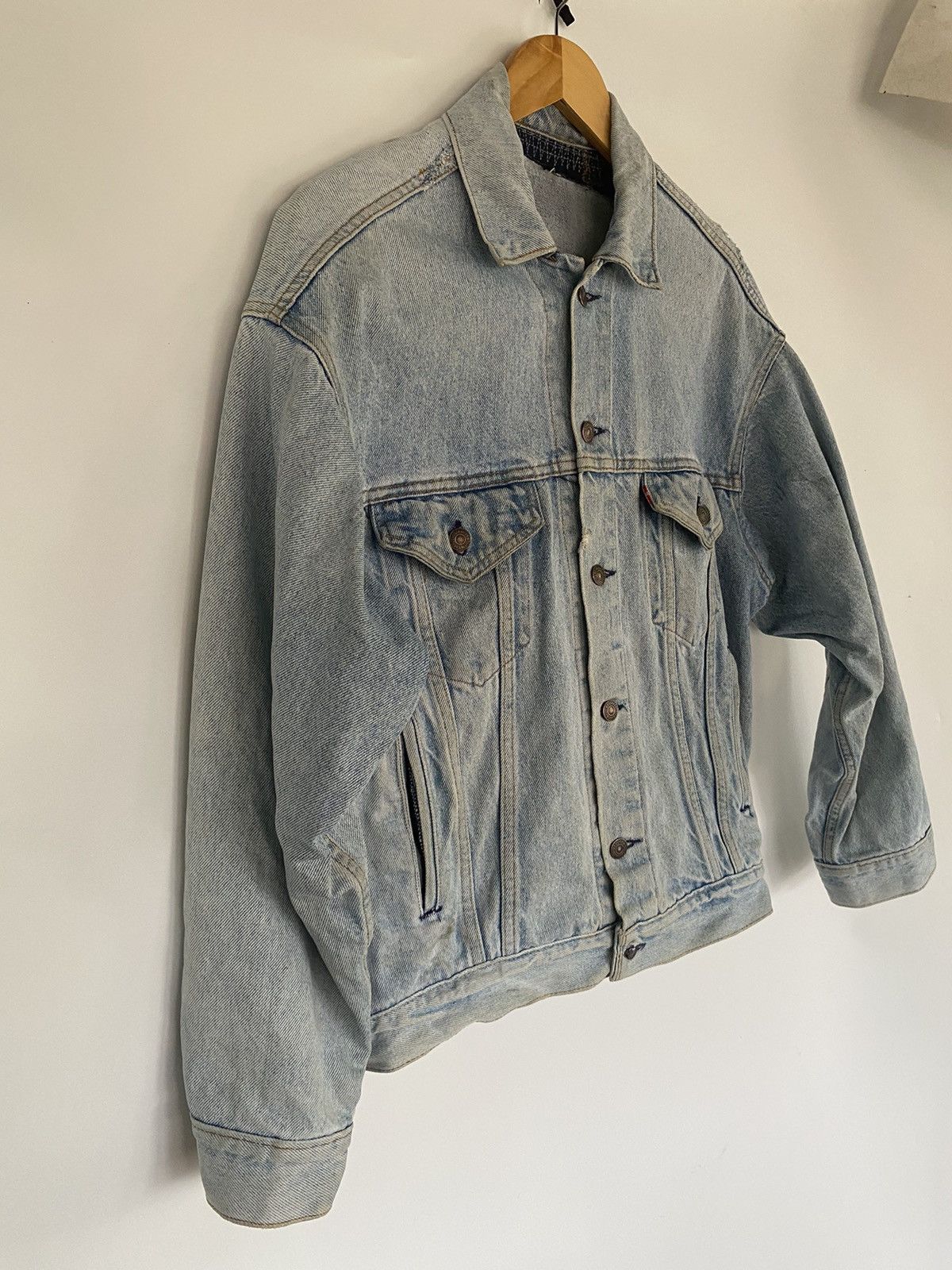 Levi's × Levi's Vintage Clothing Distressed Vintage Levi’s Trucker Denim Jeans Jacket USA Size US S / EU 44-46 / 1 - 3 Thumbnail