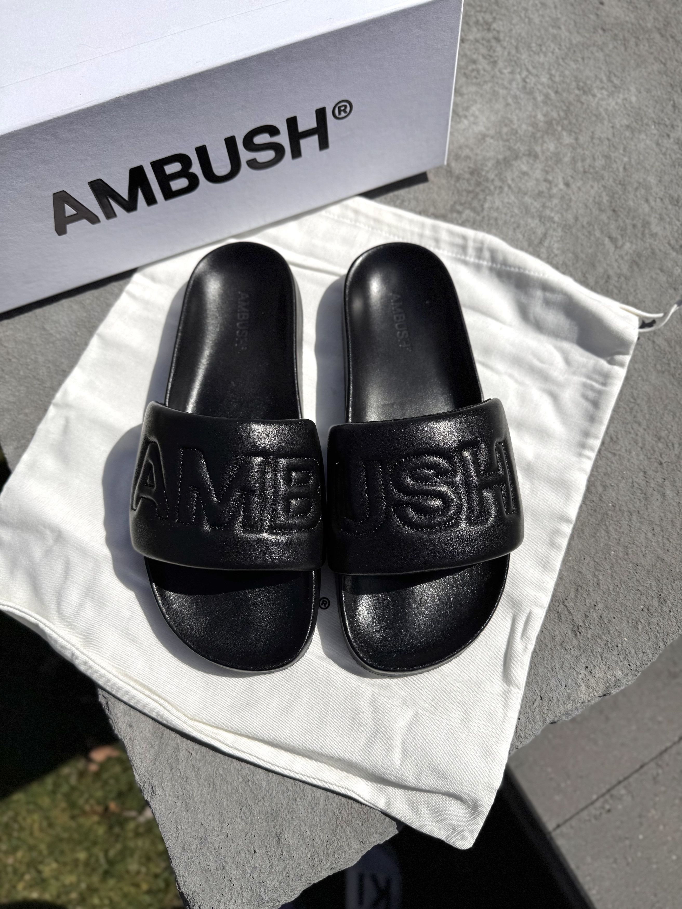 Ambush Design AMBUSH Quilted Leather Slider (MADE IN ITALY) Size US 10 / EU 43 - 1 Thumbnail