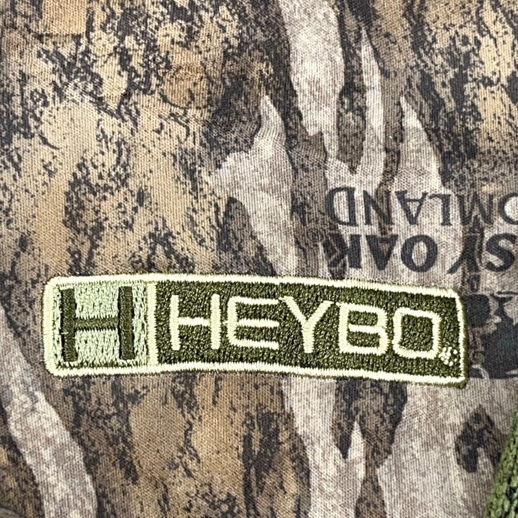 Vintage HeyBo Jacket Women XL Green Mossy Oak Camo Pullover Zip Camouflage Front Pockets Lightweight Fleece Moisture Wicking Seasonal Fall Winter Short? Size XL / US 12-14 / IT 48-50 - 5 Thumbnail