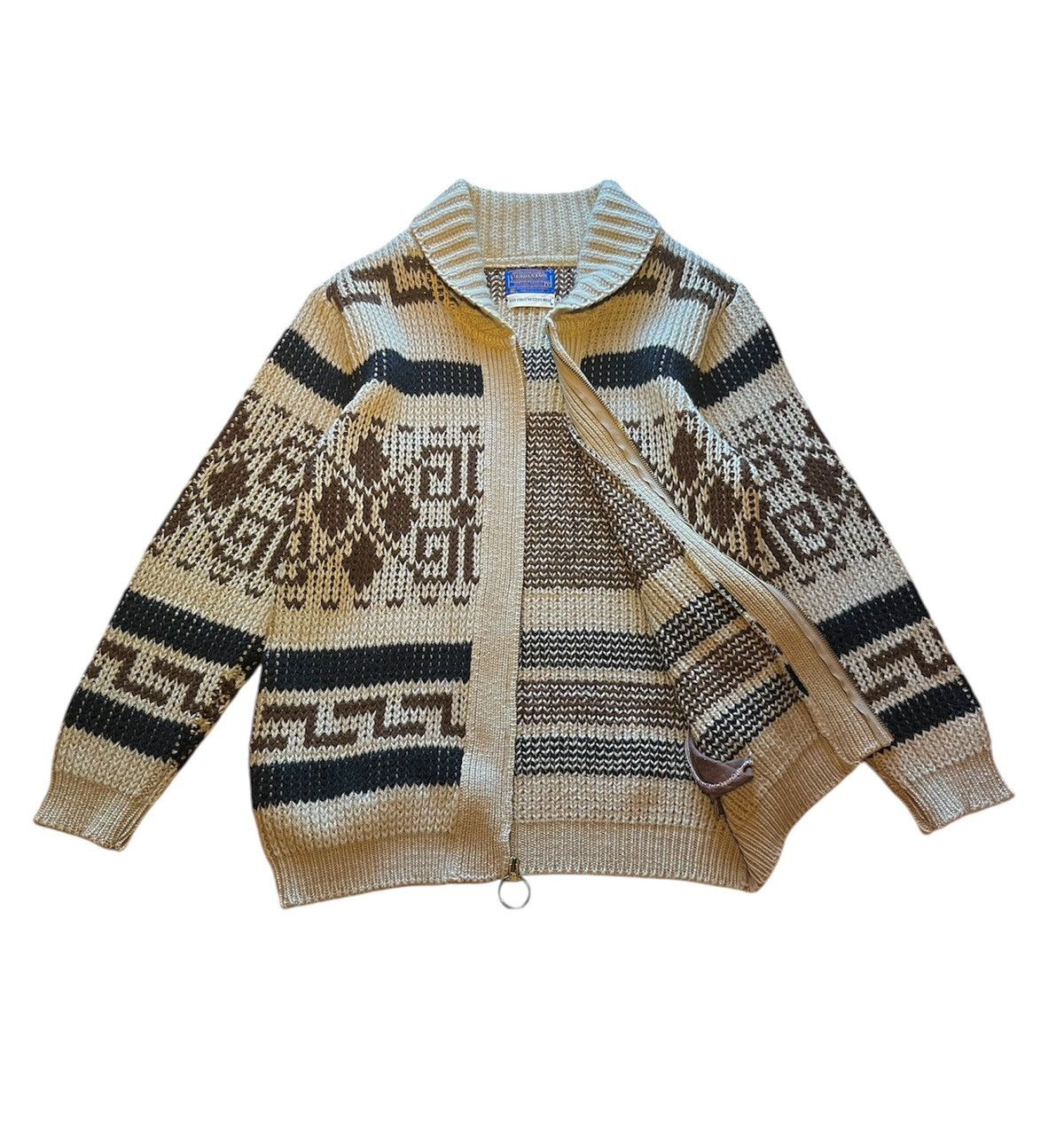 Vintage Pendleton Wool Knit Cardigan Big outlet Lebowski Sweater L USA 70’s