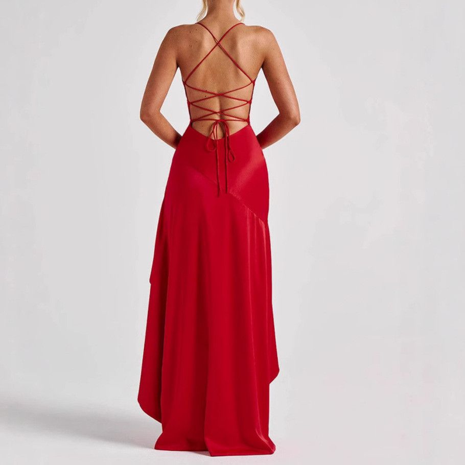 Other Women's Backless Ruffles Fashion Party Maxi Dresses Clothing Size S / US 4 / IT 40 - 3 Thumbnail