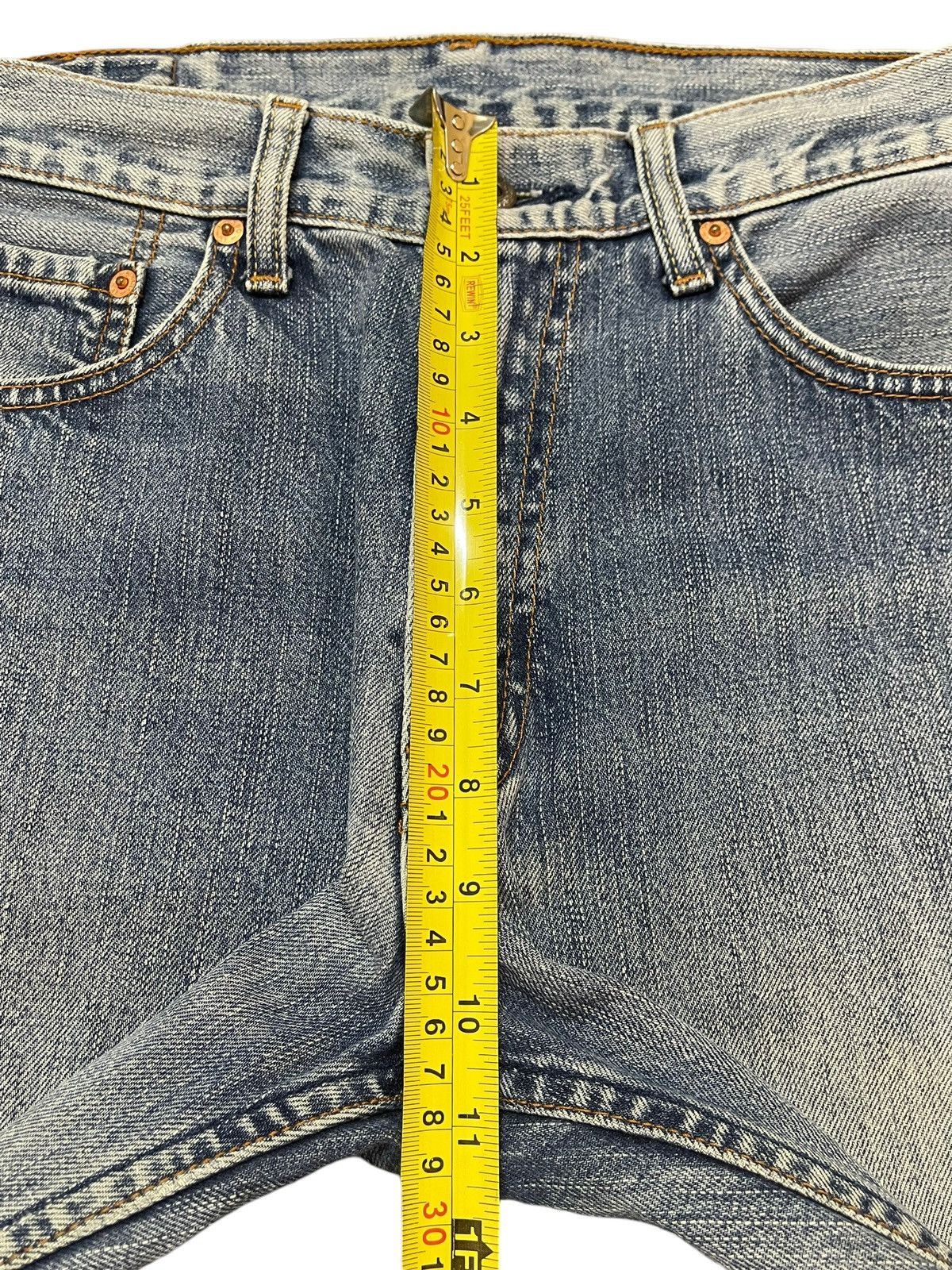 Levi's Vintage 80s Levis 502 Blue Faded Wash Wide Leg Straight Fit Size US 31 - 16 Thumbnail